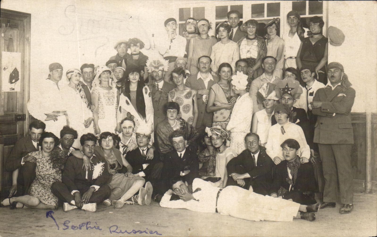 Compania teatral verdadera de la foto