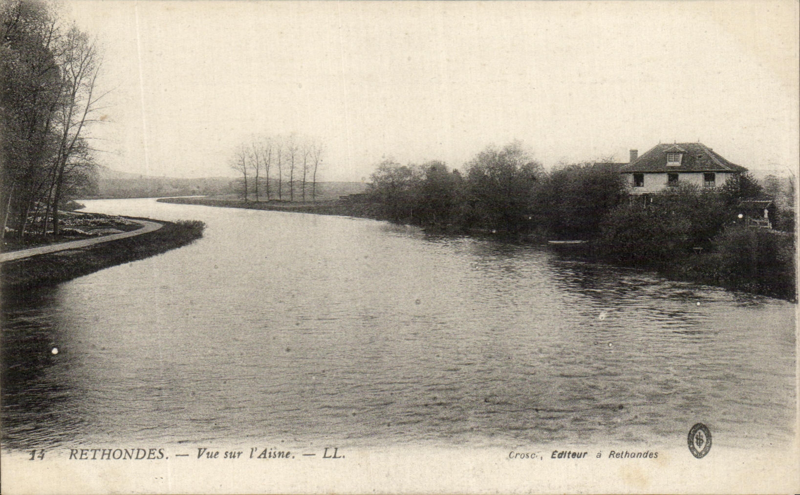 CPA Rethondes Vue sur l'Aisne
