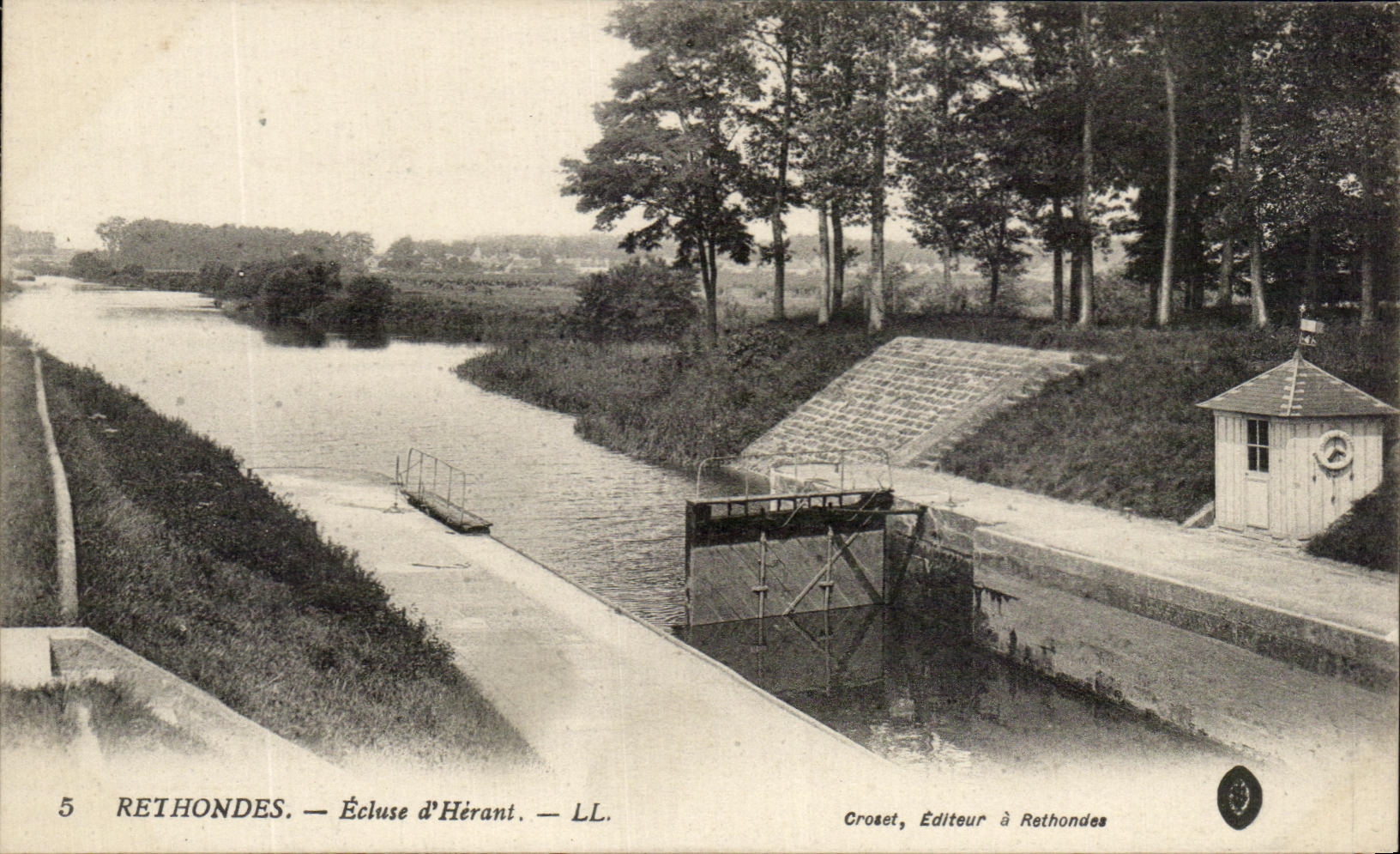 CPA Rethondes Ecluse d'Herant 
