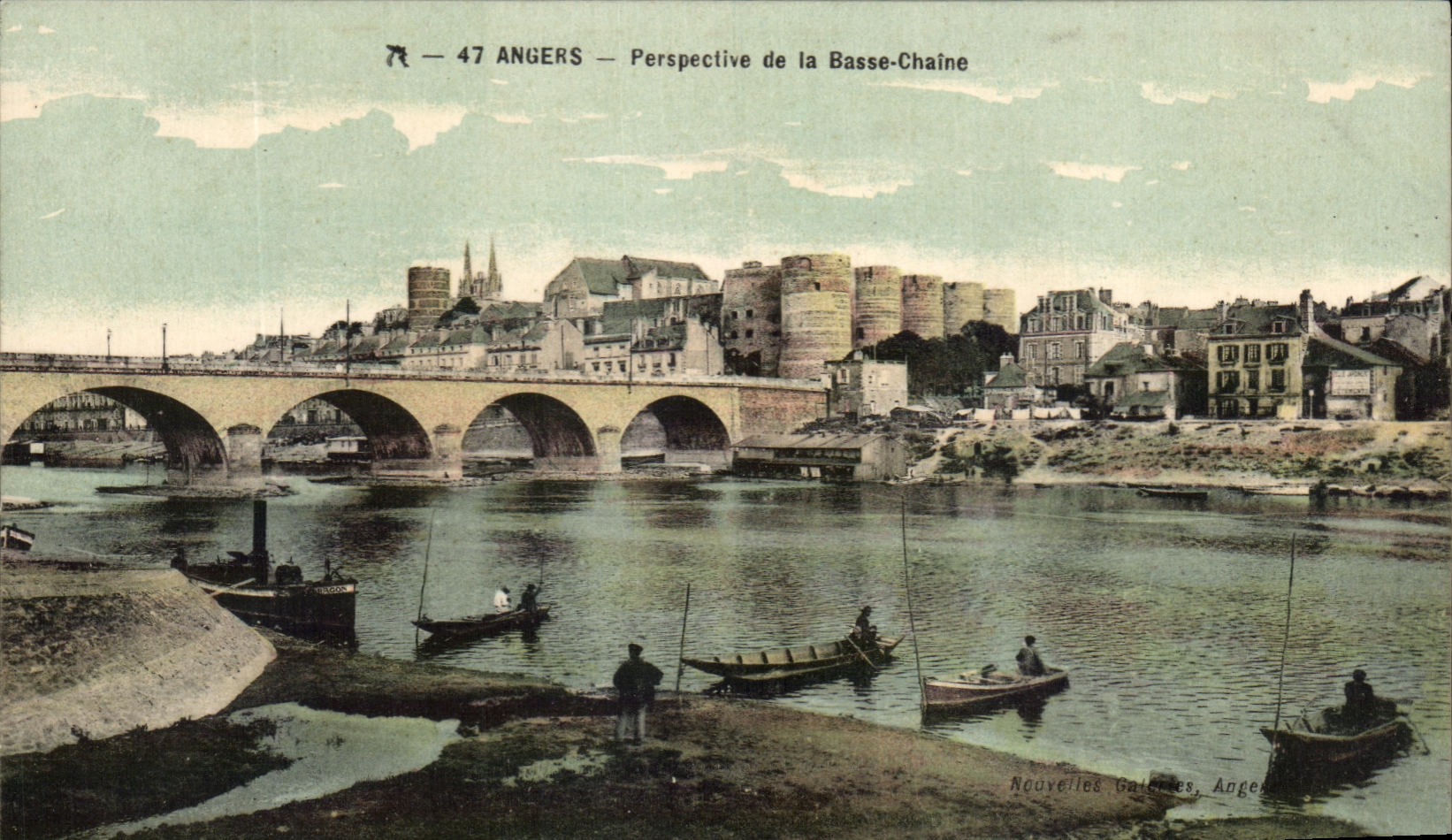 CPA Angers View of the Low Chain sinning Boats