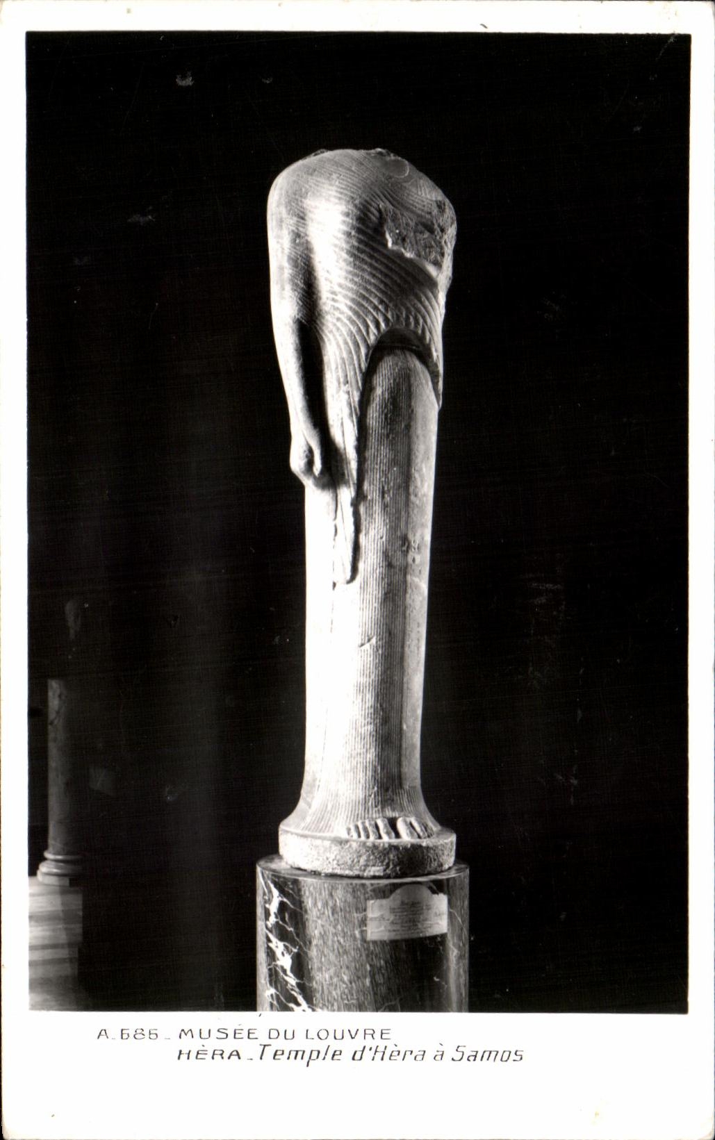 CPA Musee del templo de Hera del Louvre de Hera tiene Samos Paris