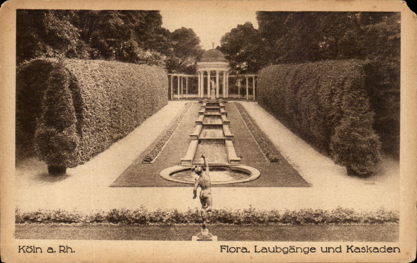 CPA Koln tiene flora Laubgange Und Kaskaden el derecho