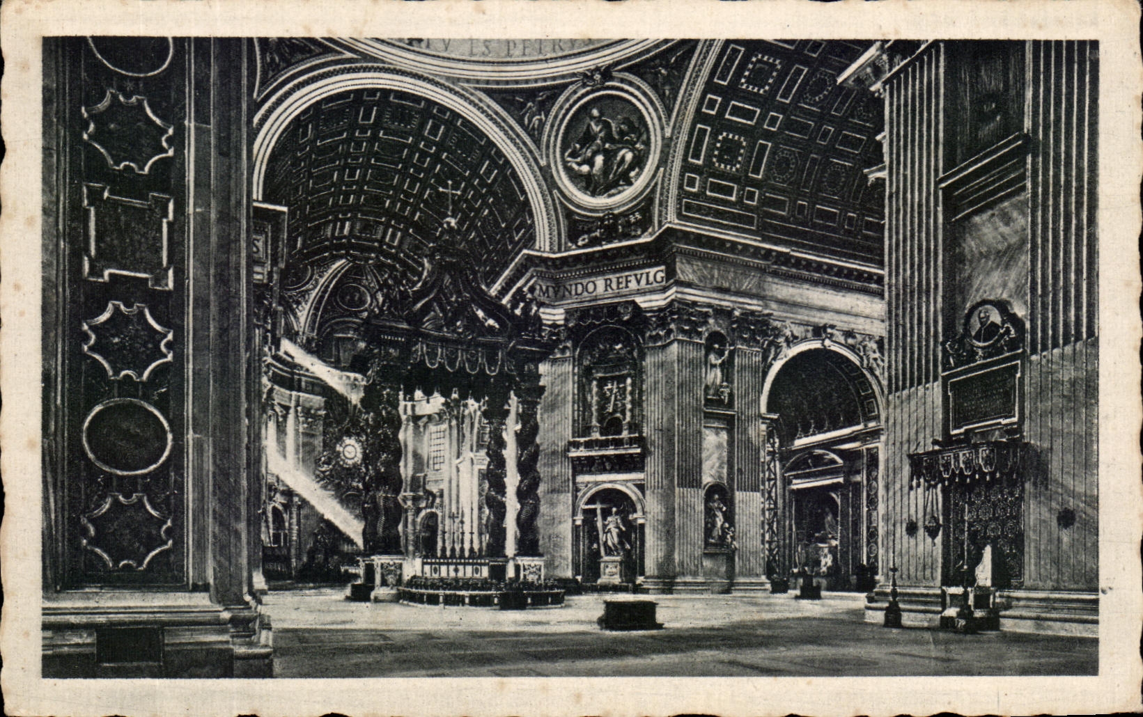 CPA Roma Basilica di S Pietro Altare della Confessione