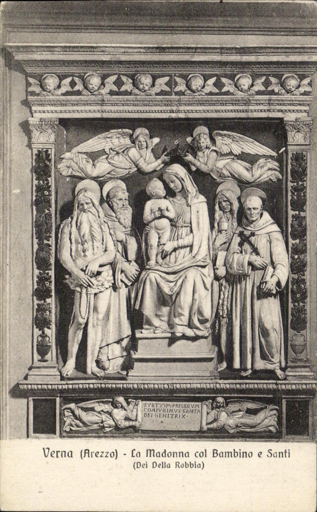 CPA Verna el Bambino Santi del collar de Madonna