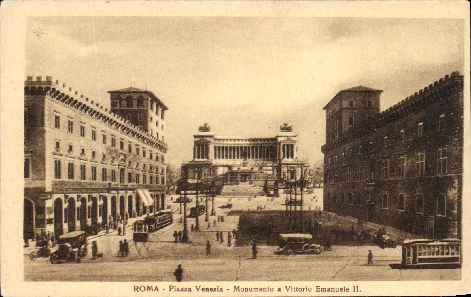 CPA Roma Piazza venezia Monumento a Vittorio Emanuele II