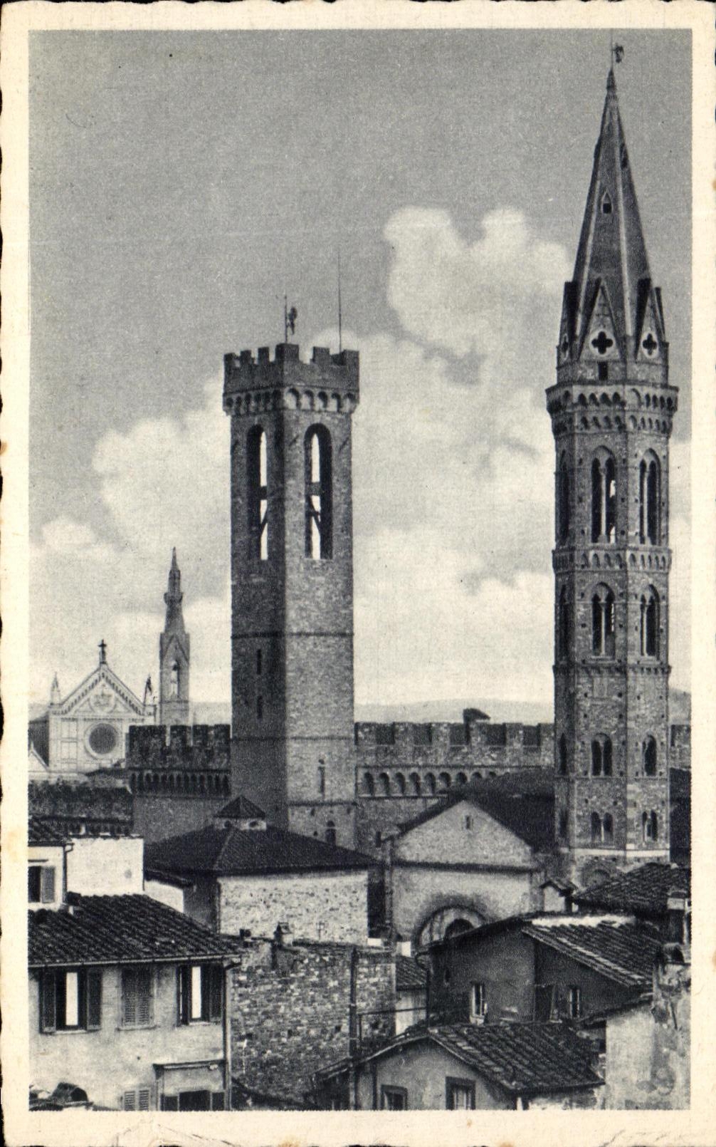 CPA Firenze Torre del Bargielle Campanile Di Badia