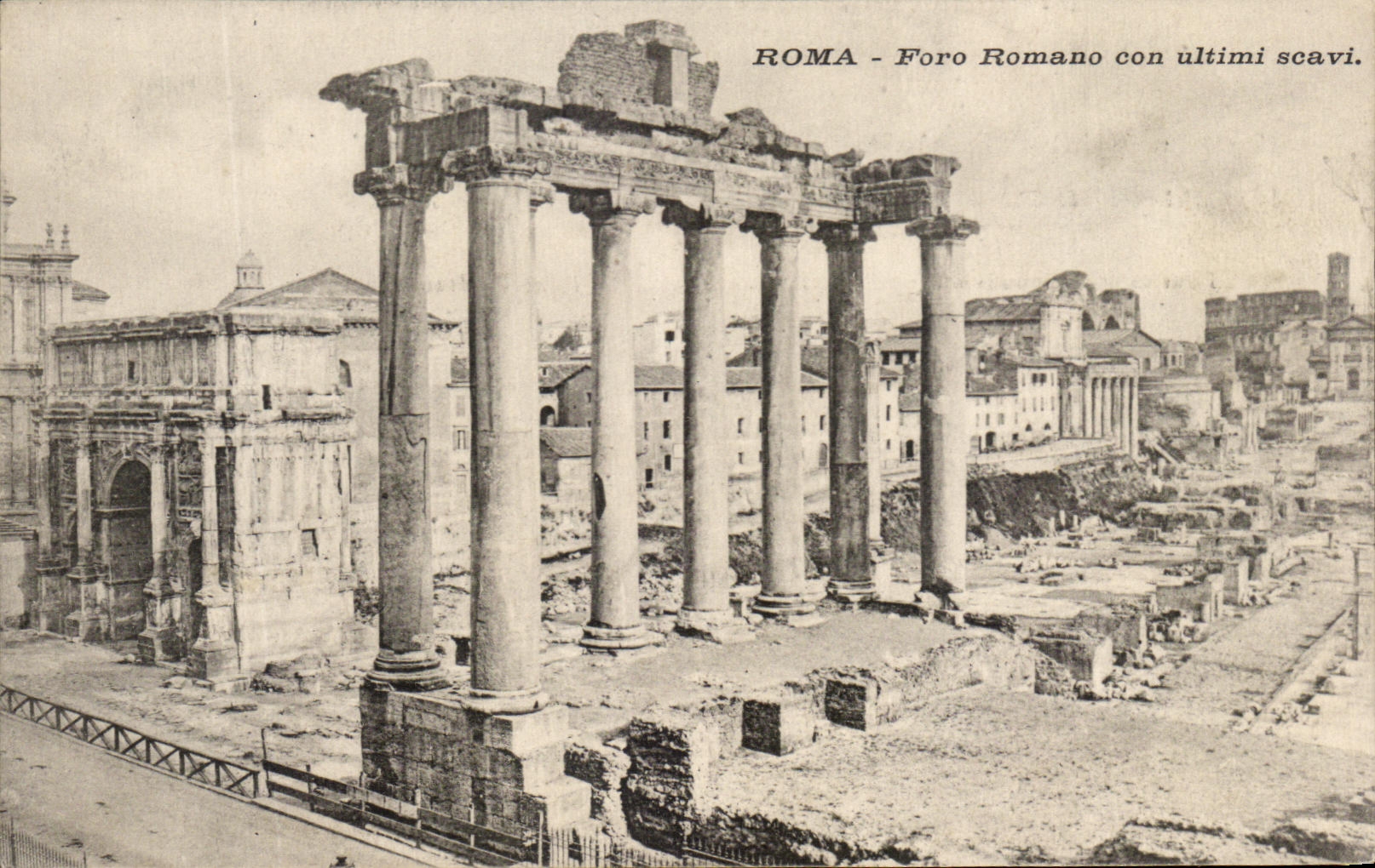 CPA Roma Foro Ramano Con Ultimi Scavi