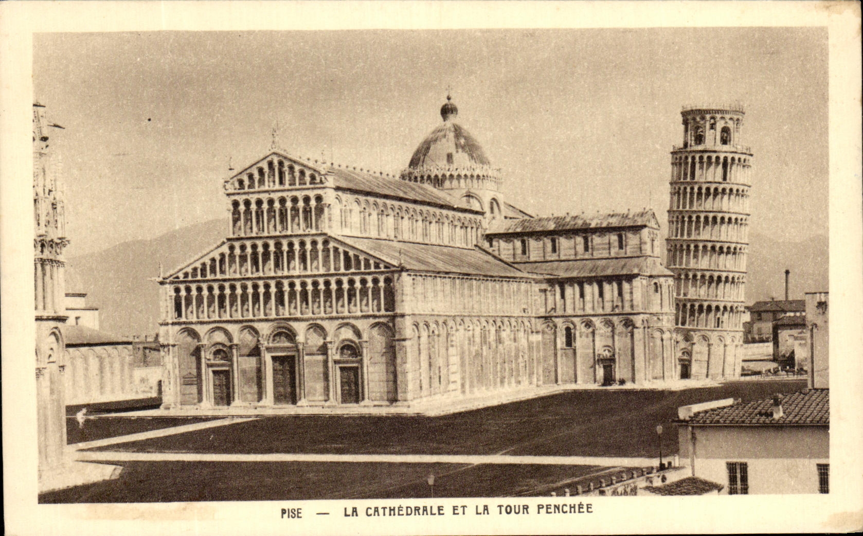 CPA Pisa la catedral y la torre inclinada
