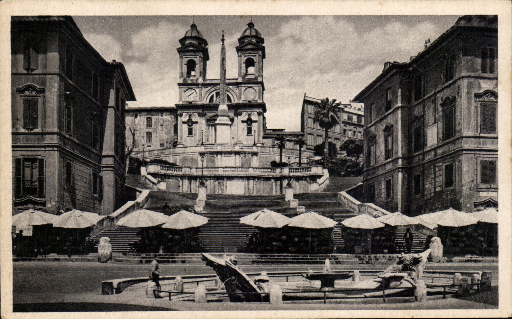 CPA Roma Chiesa Della trinita del Monti