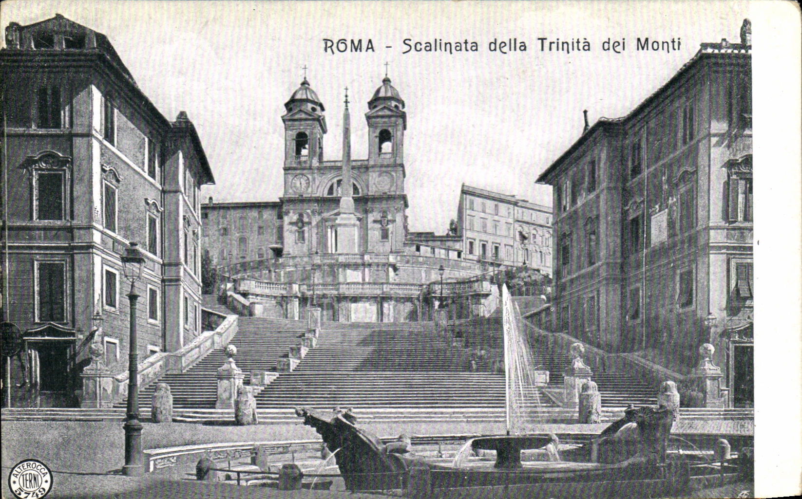 CPA Roma Scalinata della Trinita Dei Monti