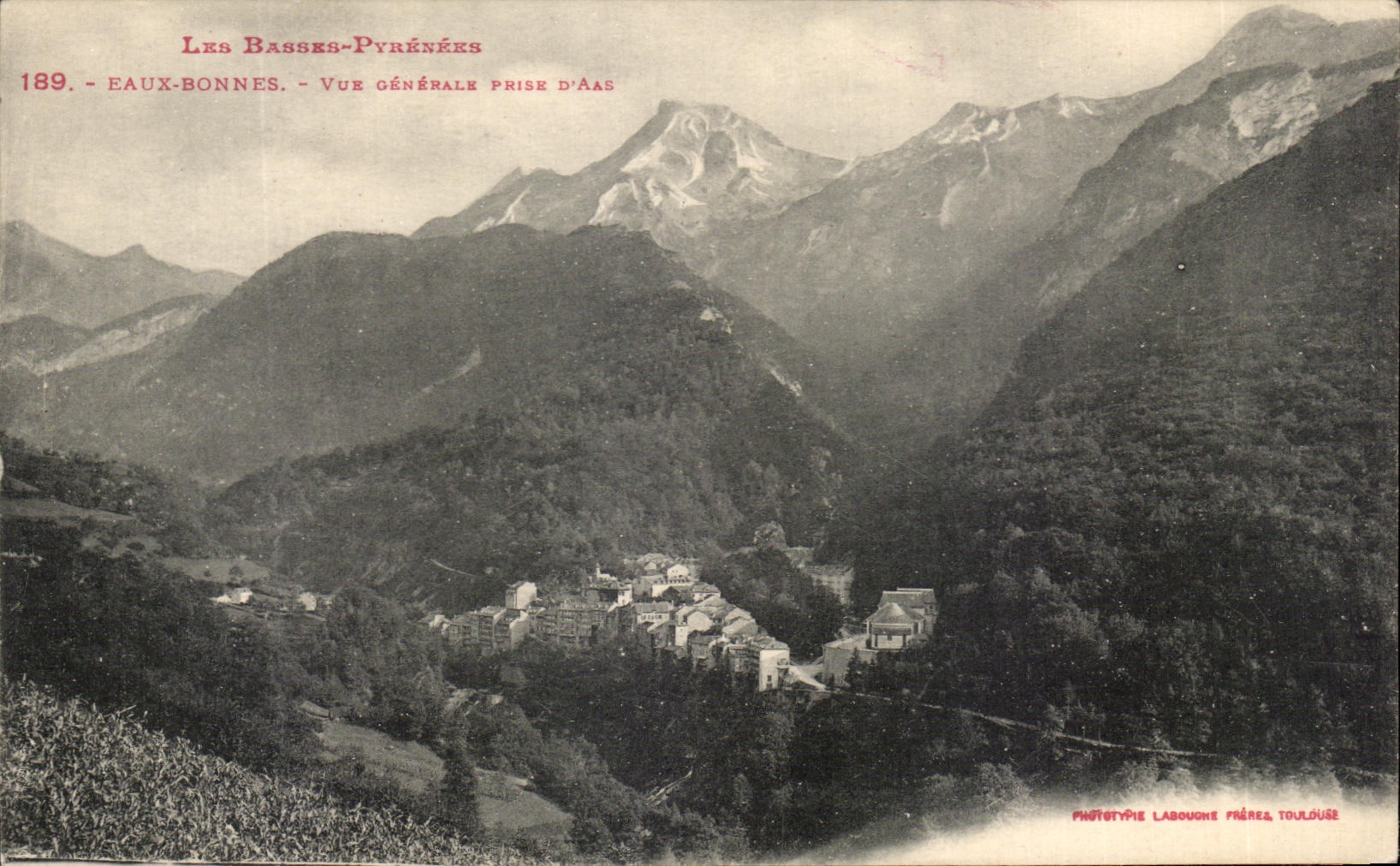 CPA the Low Pyrenees Good Water View Taken D' Aas