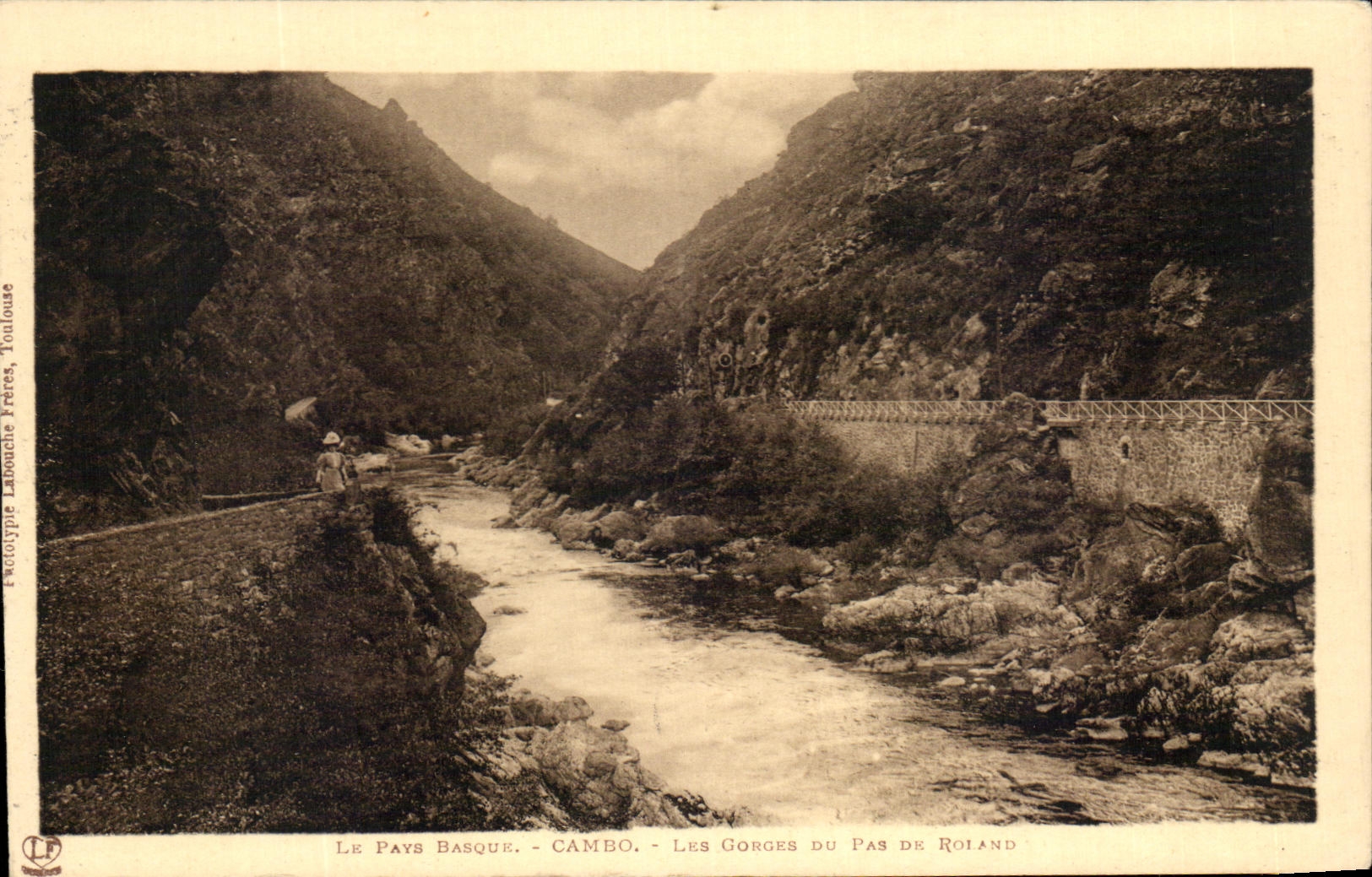 CPA Cambo Pays Basque Falls Of the step Of Roland