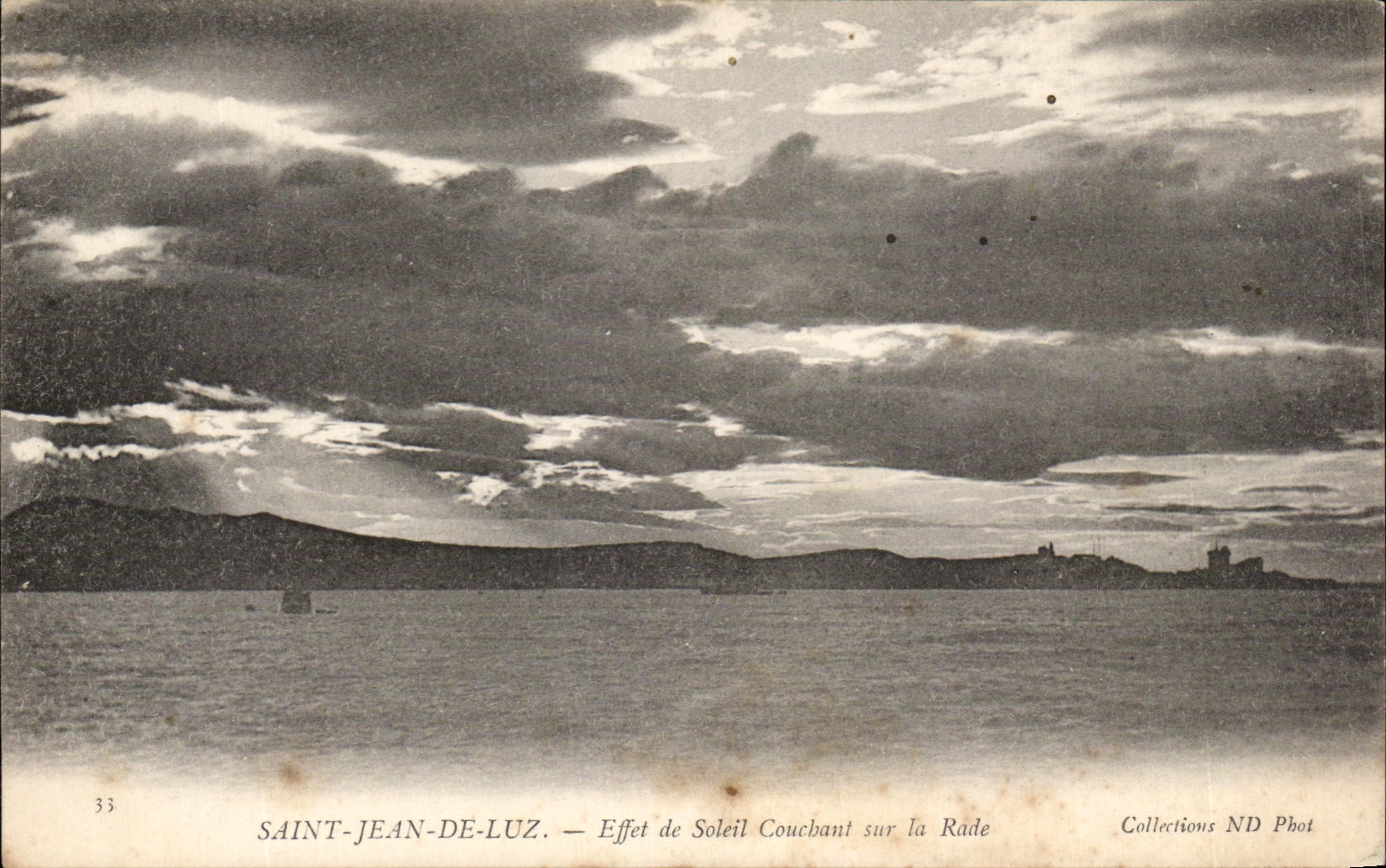 CPA Saint Jean De Luz Effet de Soleil Couchant sur la Rade