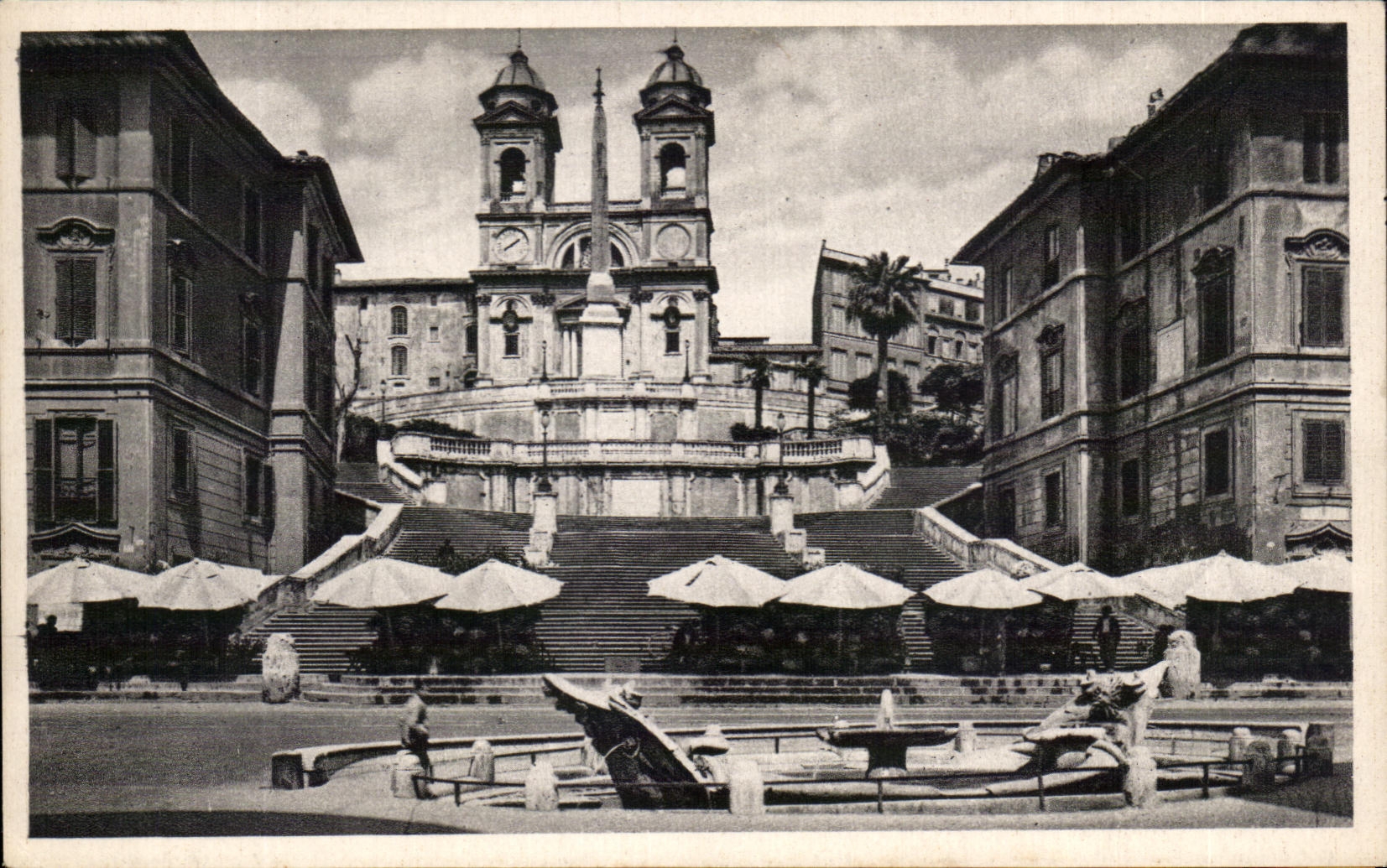 CPA Roma Chiesa della Trinita del Monti