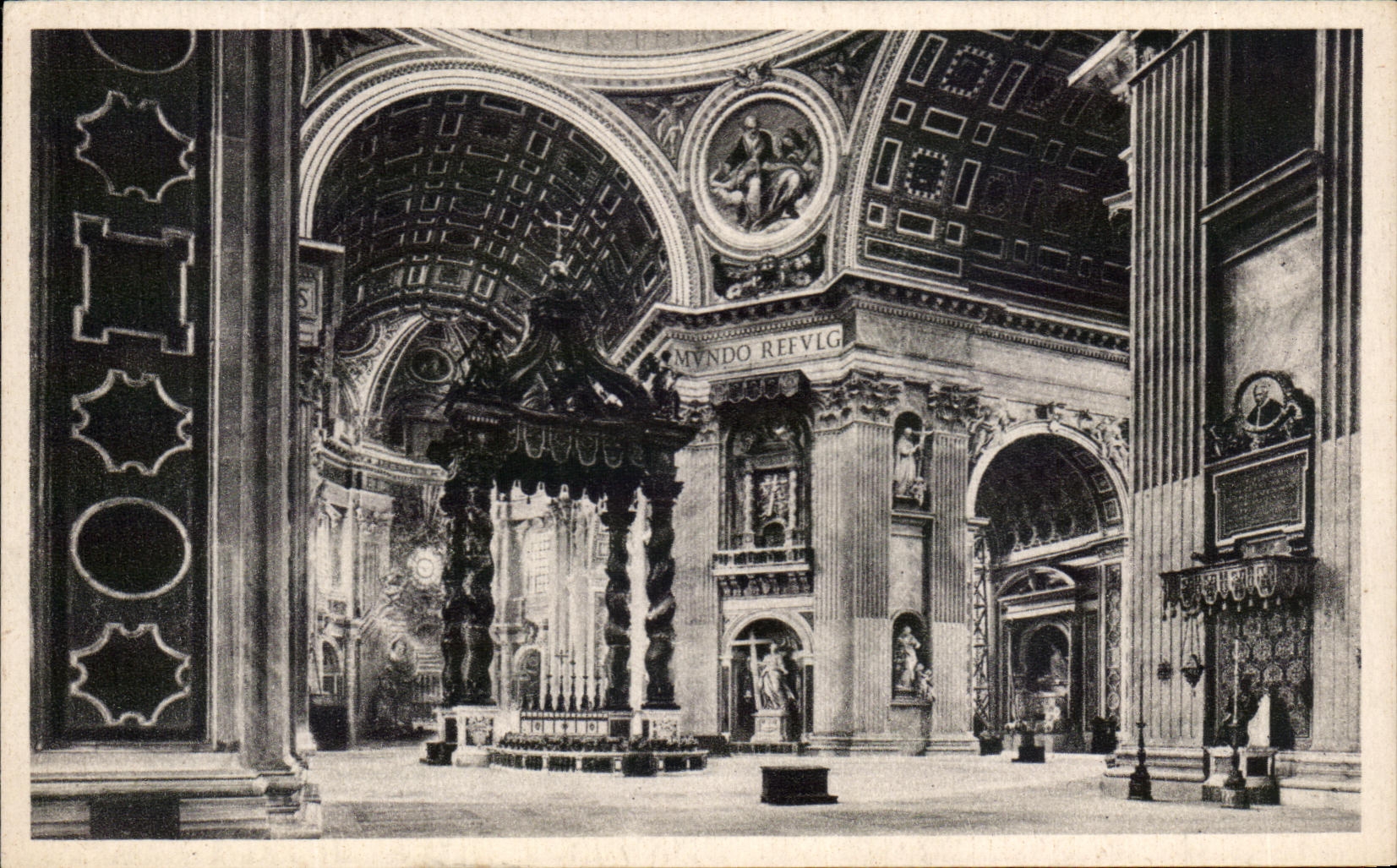 CPA Roma Interno Pietro Altare della Confessione