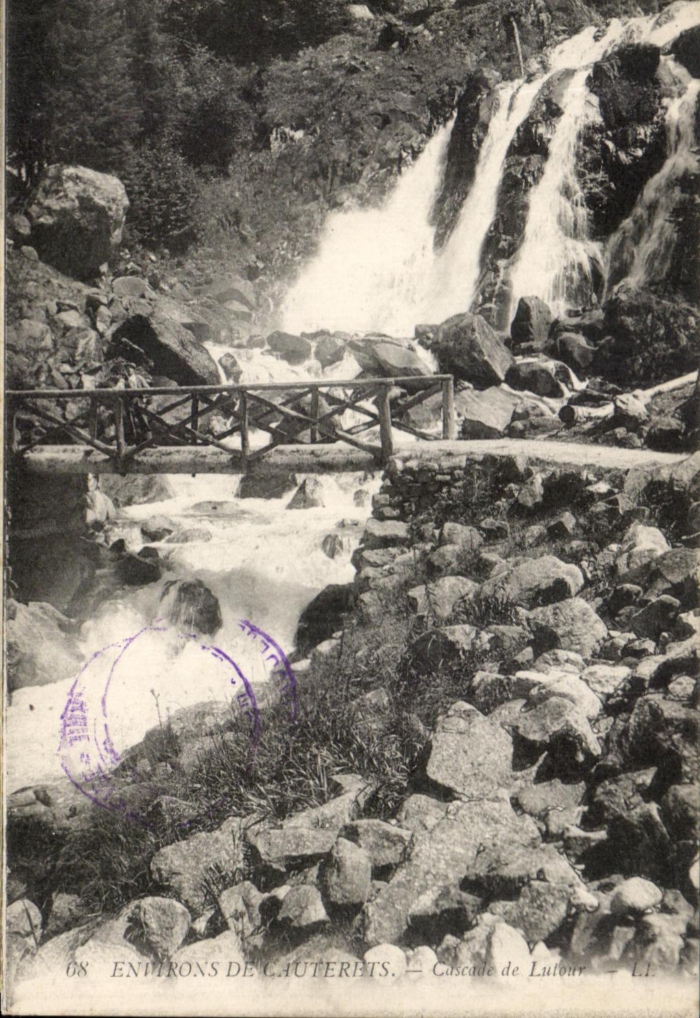 CPA Environs De Cauterets Cascades of Lutour