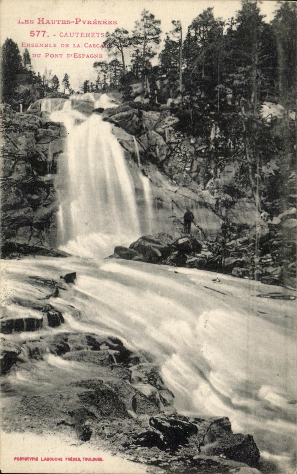 CPA Cauterets Together Of the Bridge Of Spain