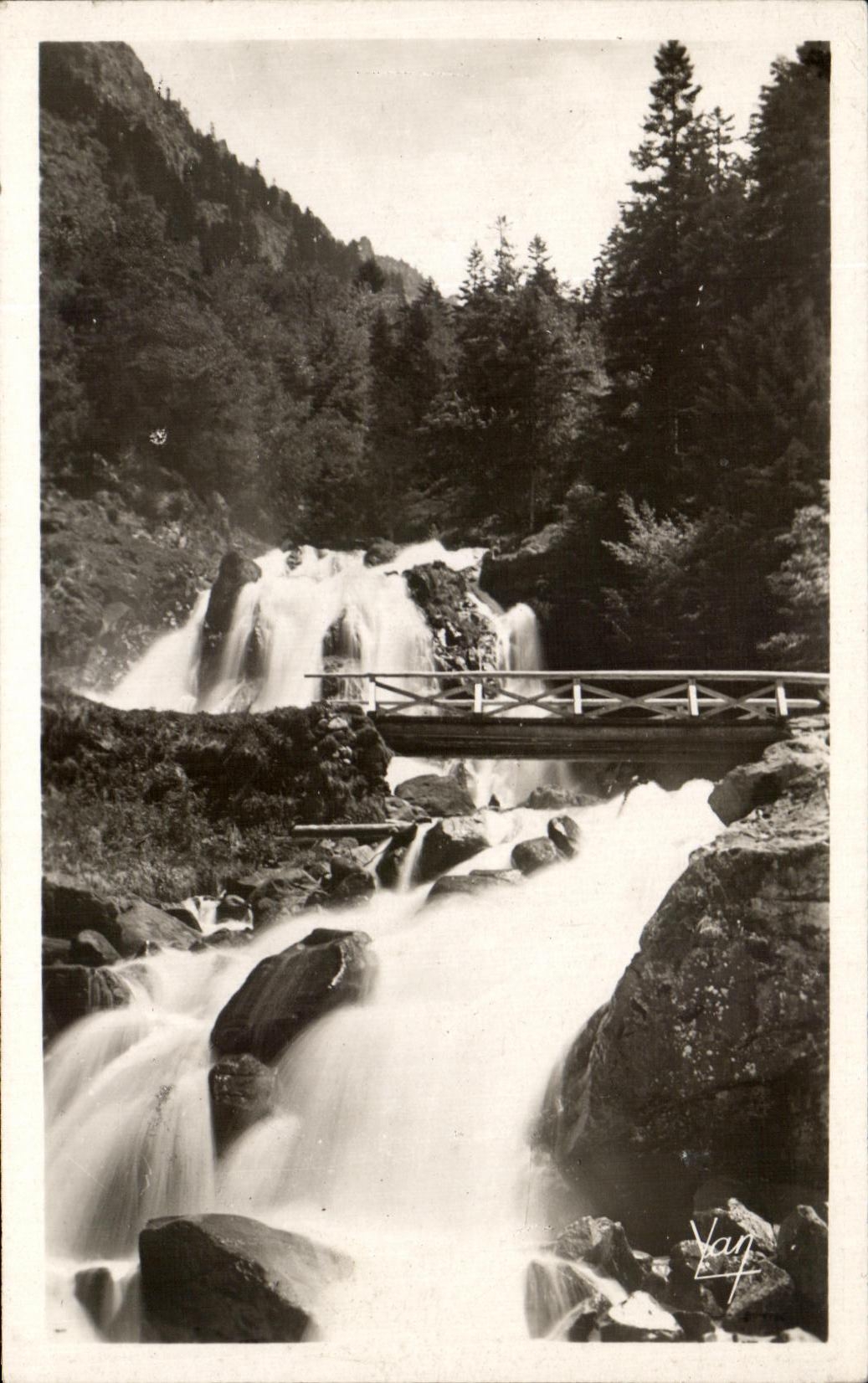 CPA Cauterets Cascades of Lufour