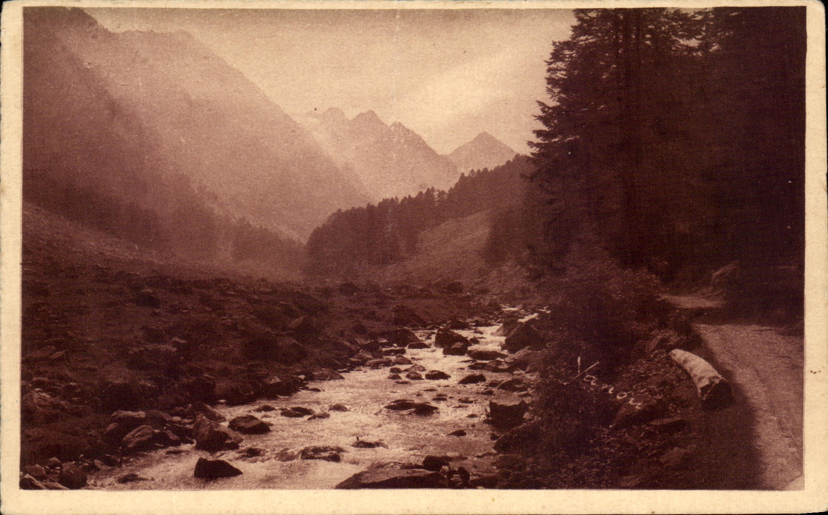 CPA Cauterets Valley of Lutour