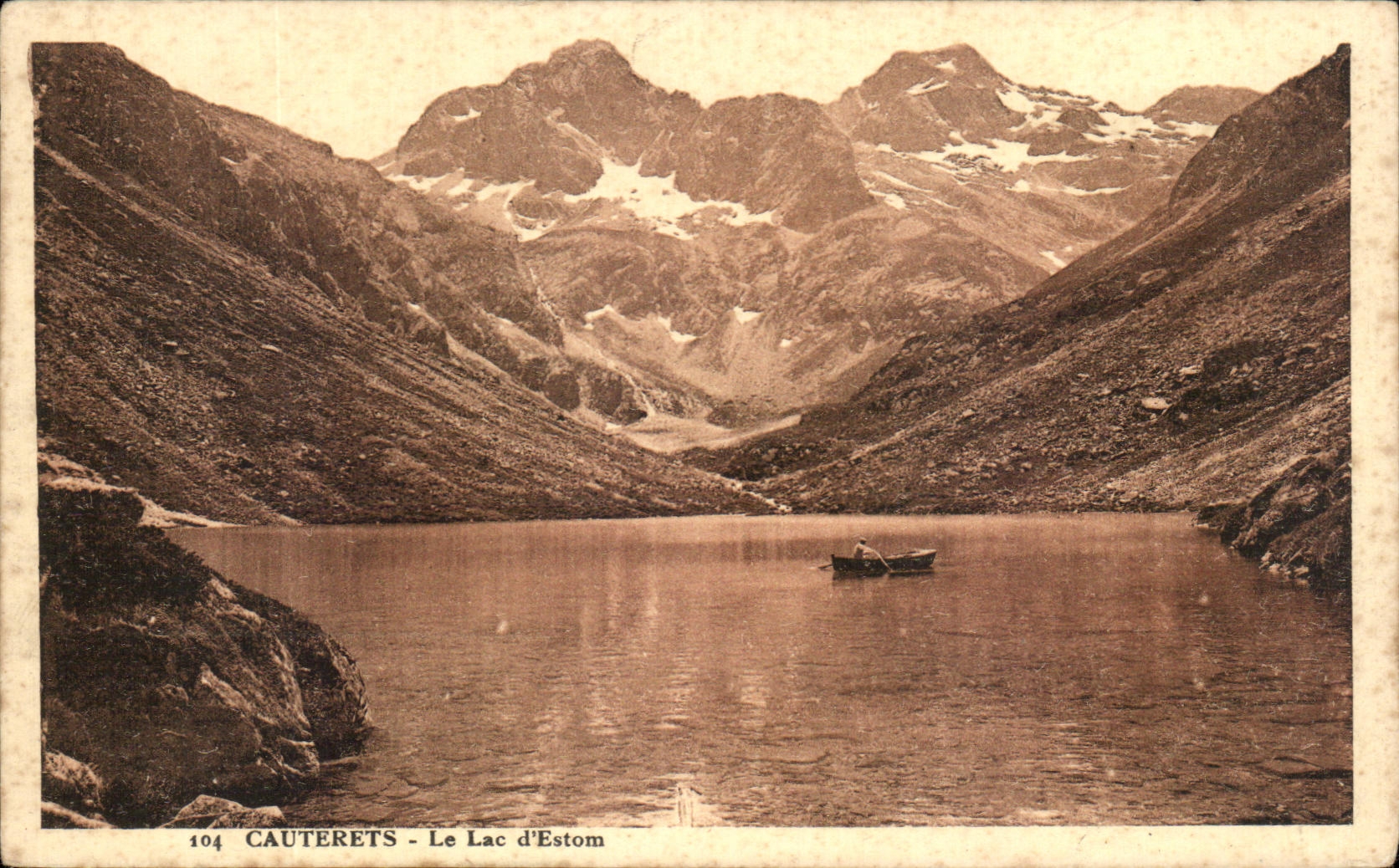 CPA Cauterets the Lake D' Estom