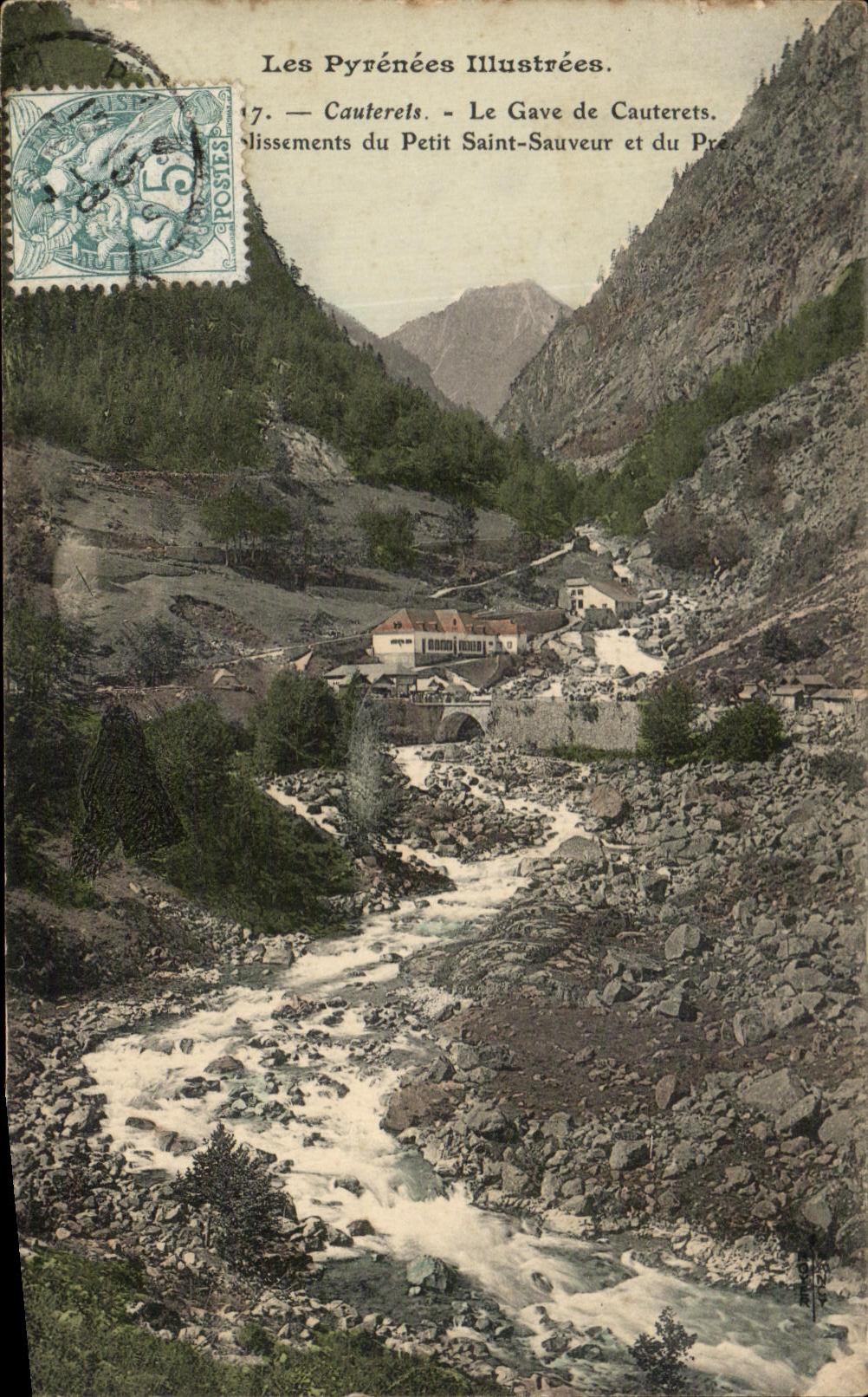 CPA the Illustrated Pyrenees Cauterets Gave De Cauterets Of the Small Saint Saver And Pre