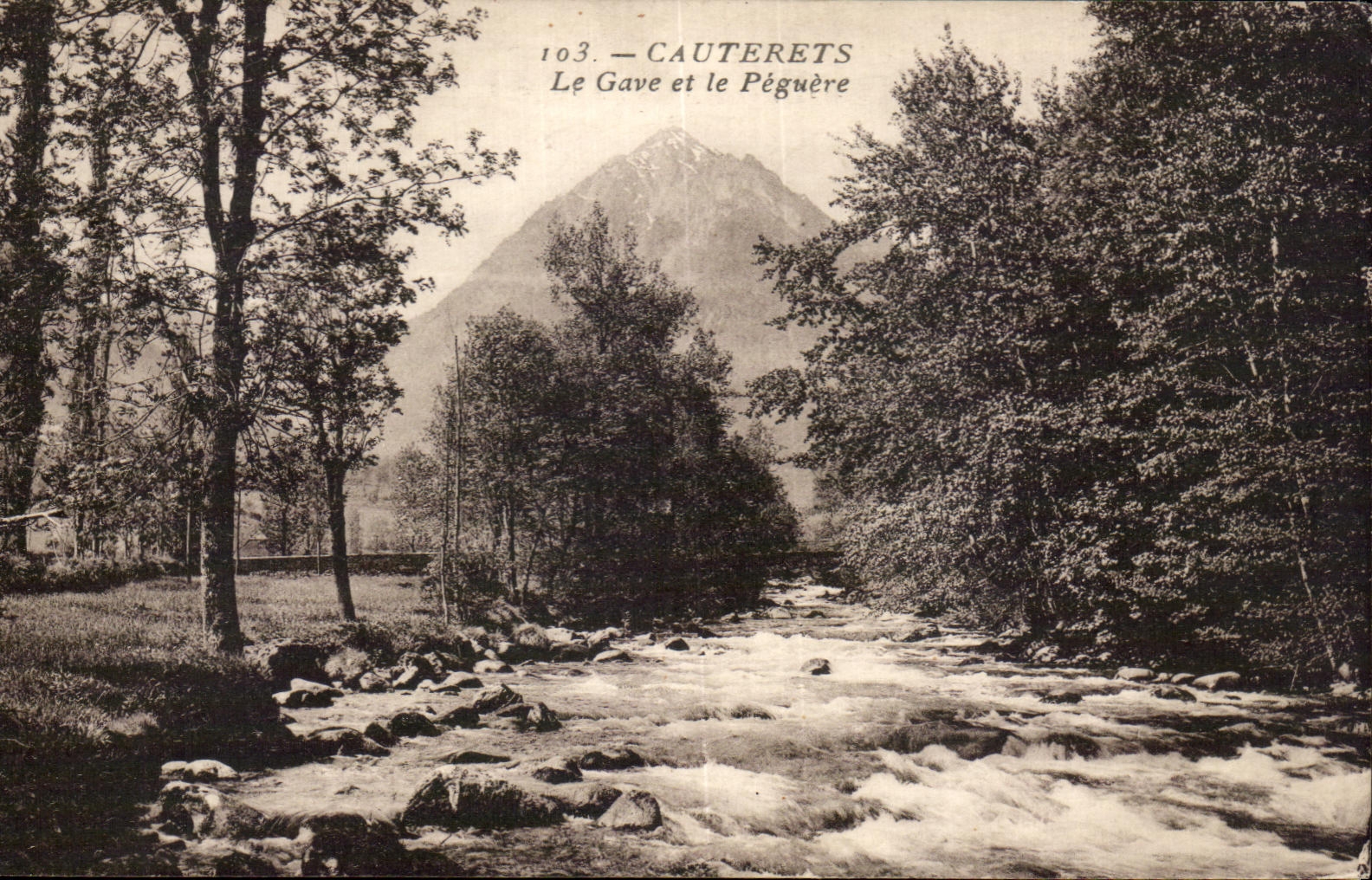 CPA Cauterets Gave And Peguere