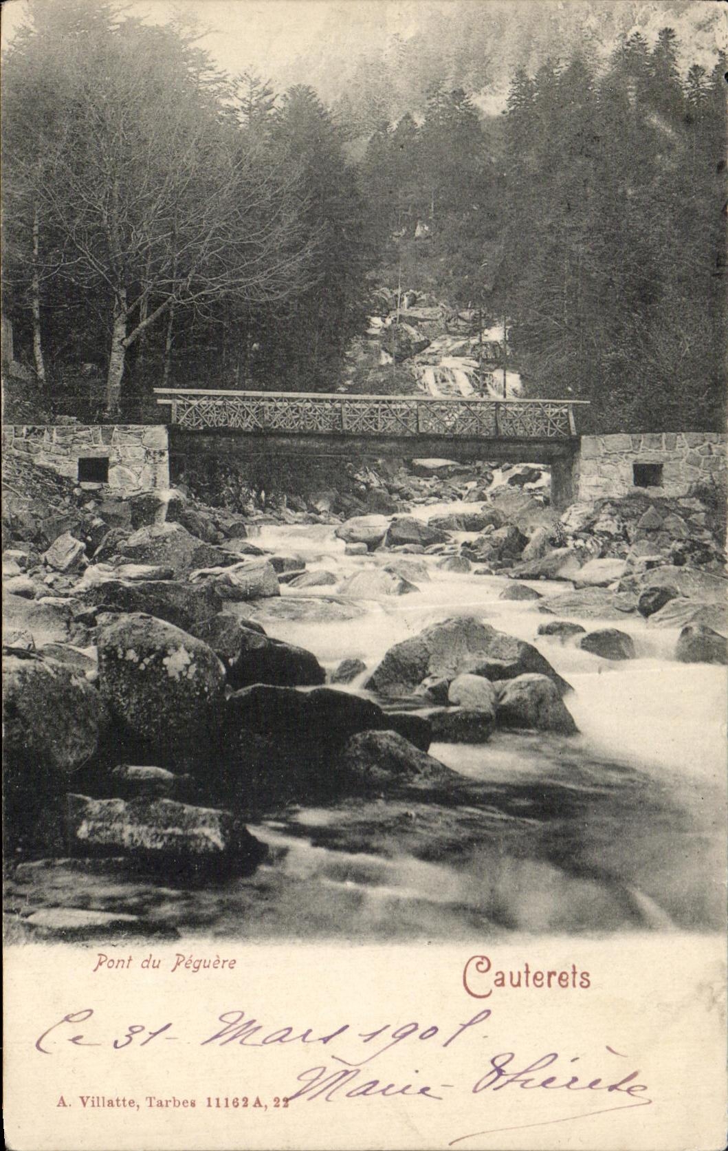 CPA Cauterets Bridge Of Piguere