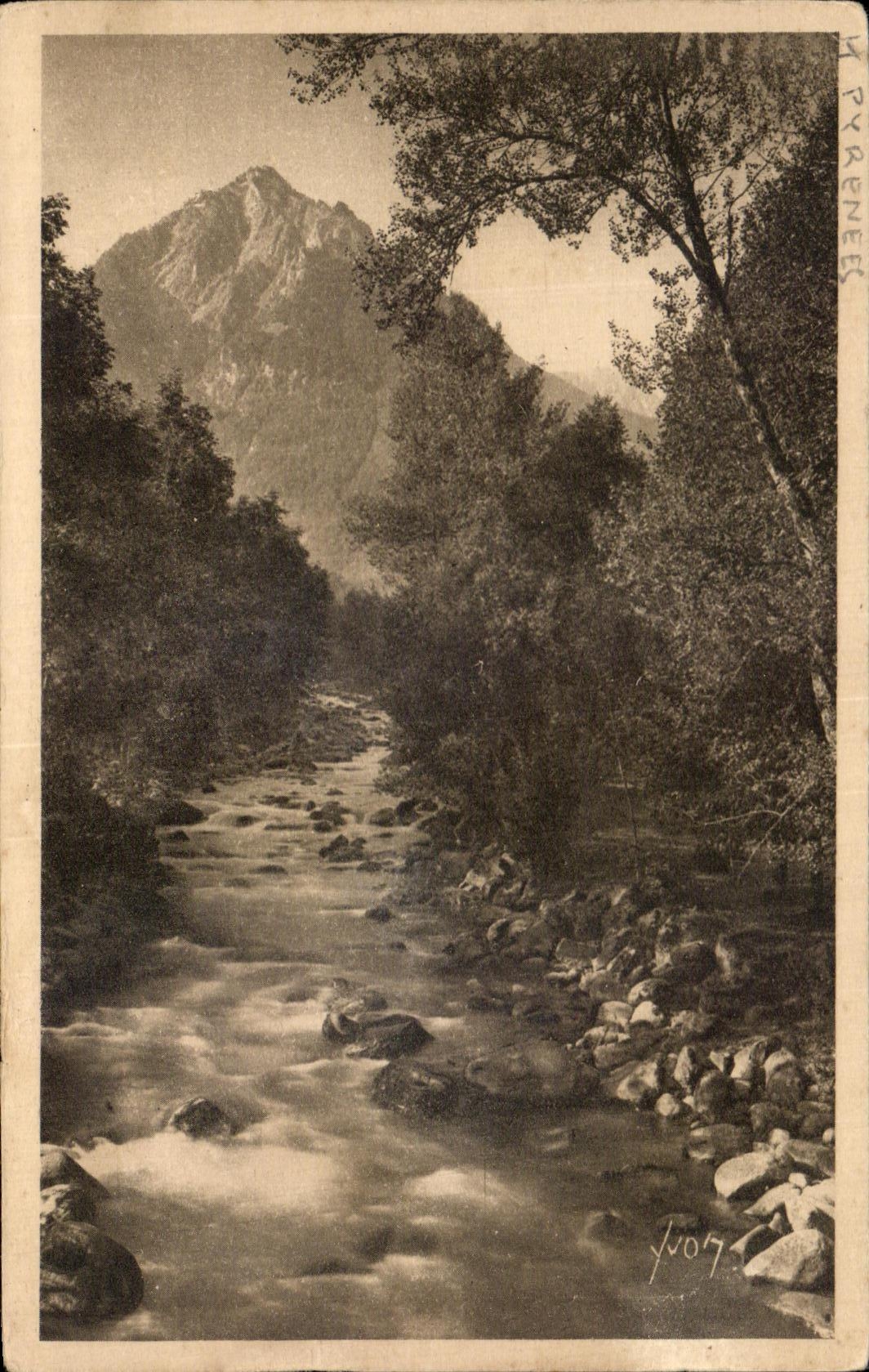 CPA Soft Cauterets France Peguere And Gave