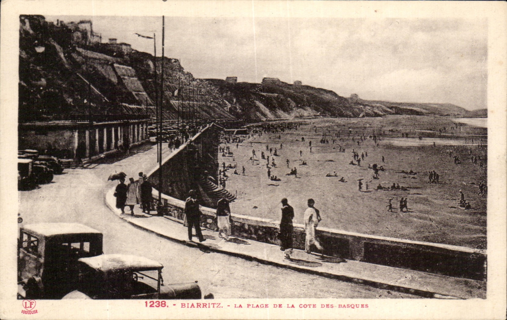 CPA Biarritz La Plage De La Cote Des Basques