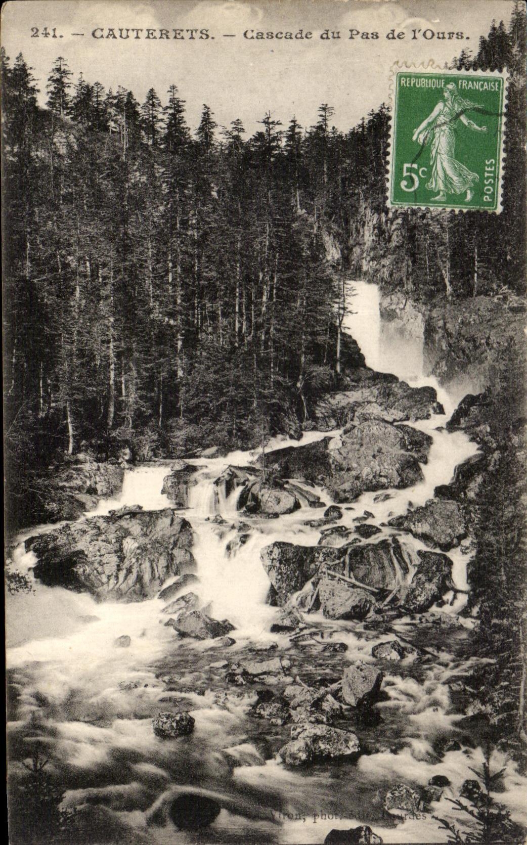CPA Cauterets Cascades of the step of I' Ours