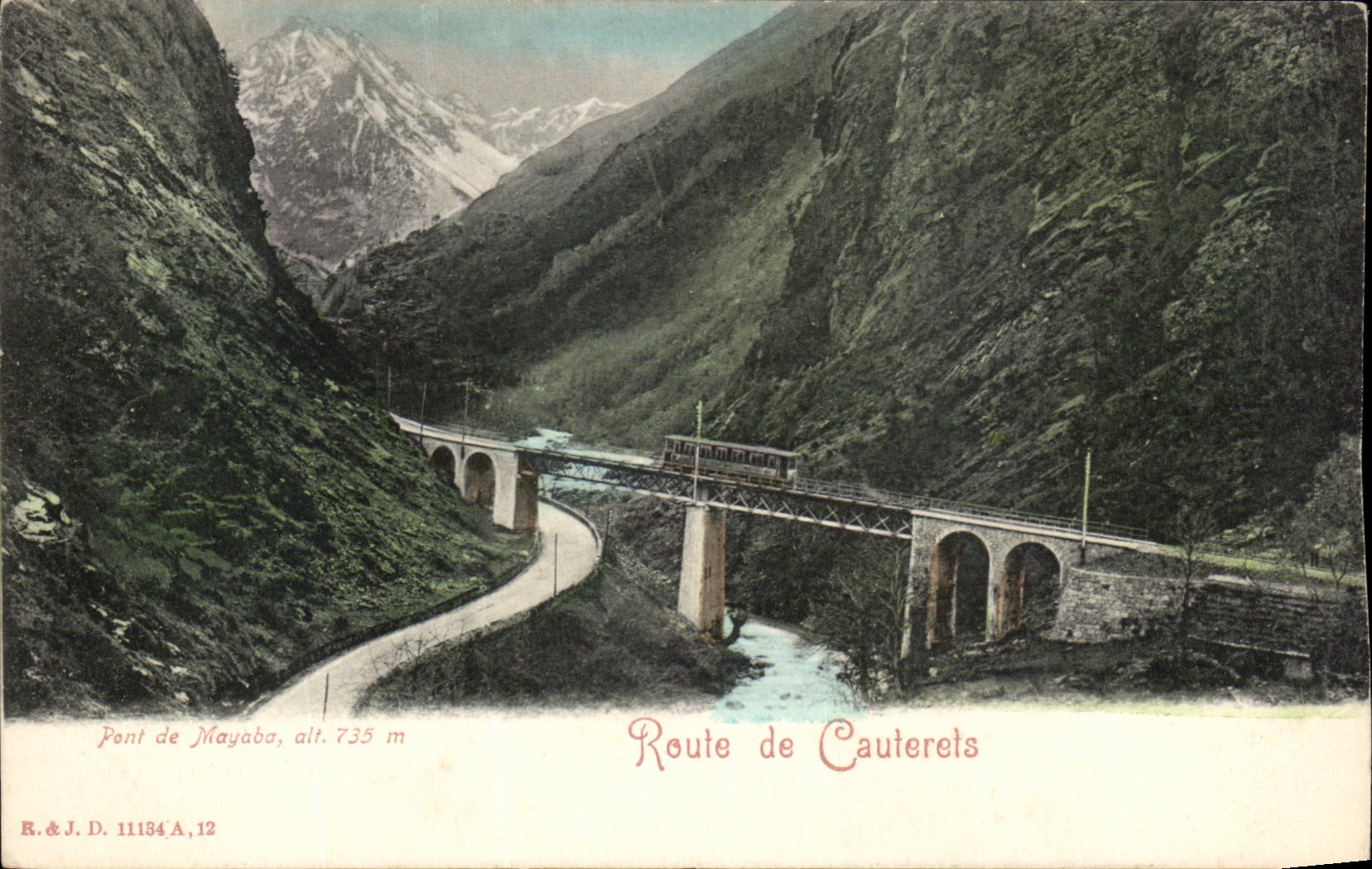 CPA Pont de Majoba has Route of cauterets