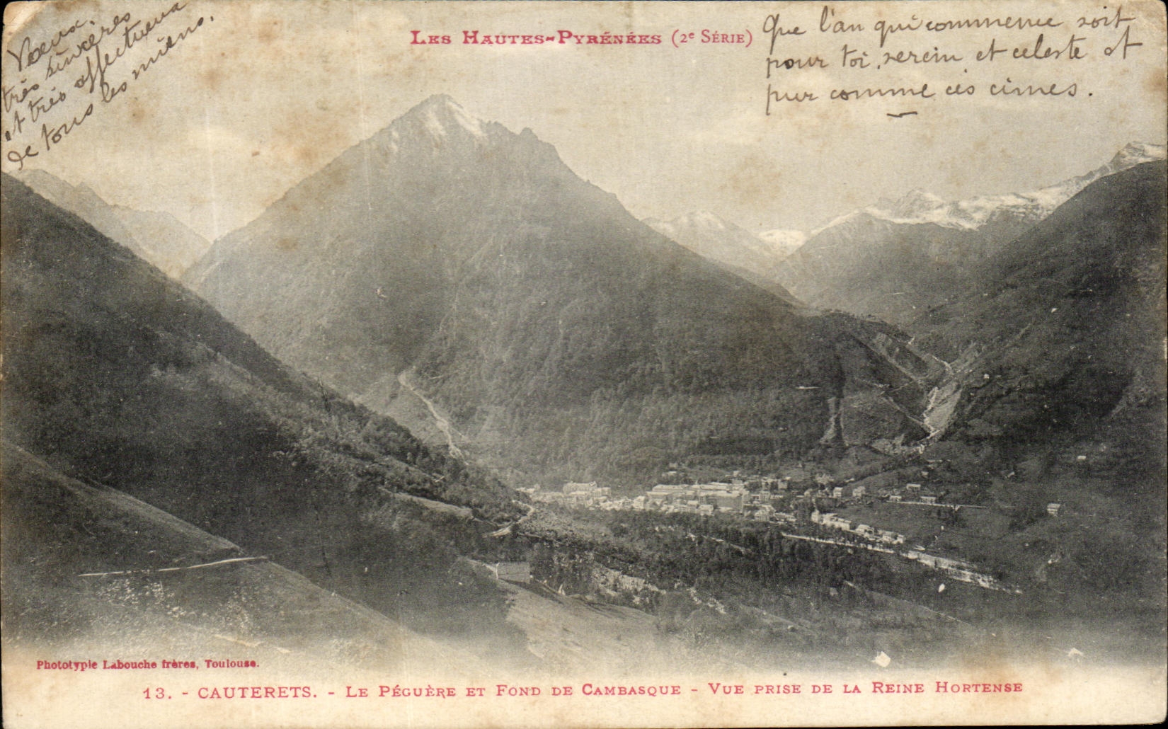 CPA Cauterets Peguere And Fond De Canbasque Seen from Of the Hortense Queen