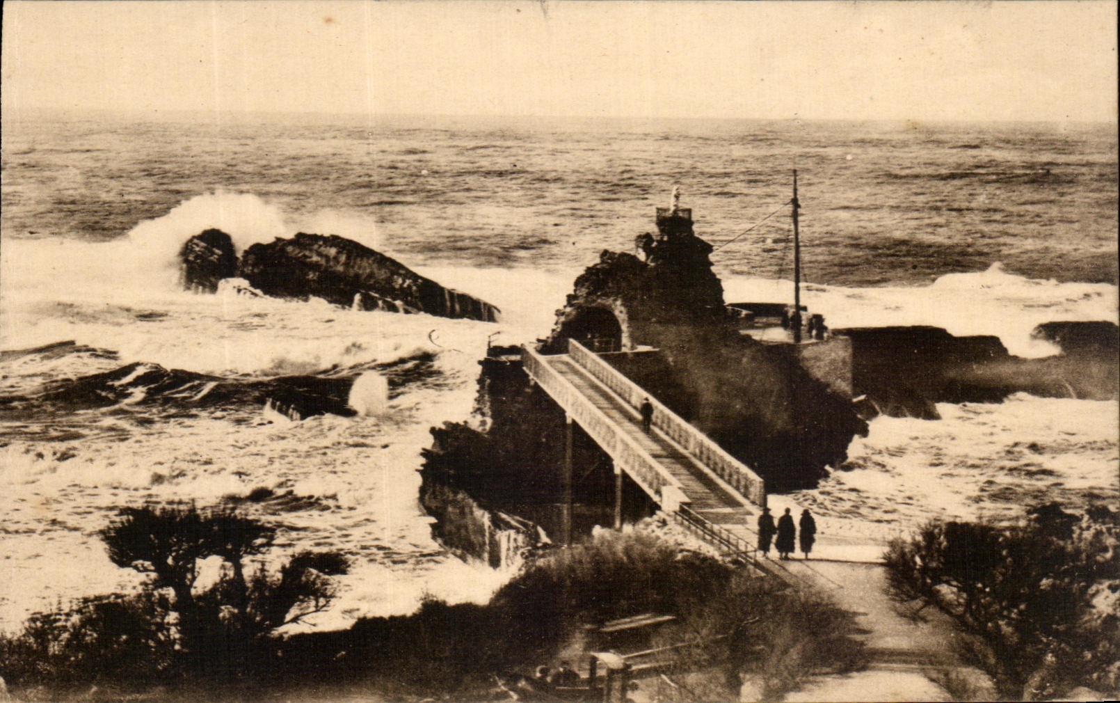 CPA Biarritz Rochers de la Vierge