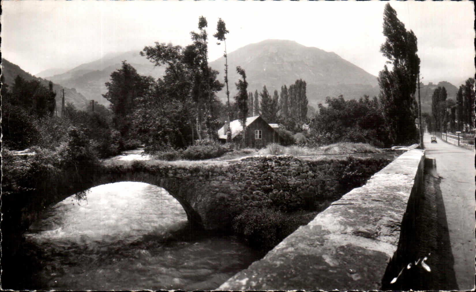 CPA Argeles Gazost Vieux pont sur le gave d'Azun