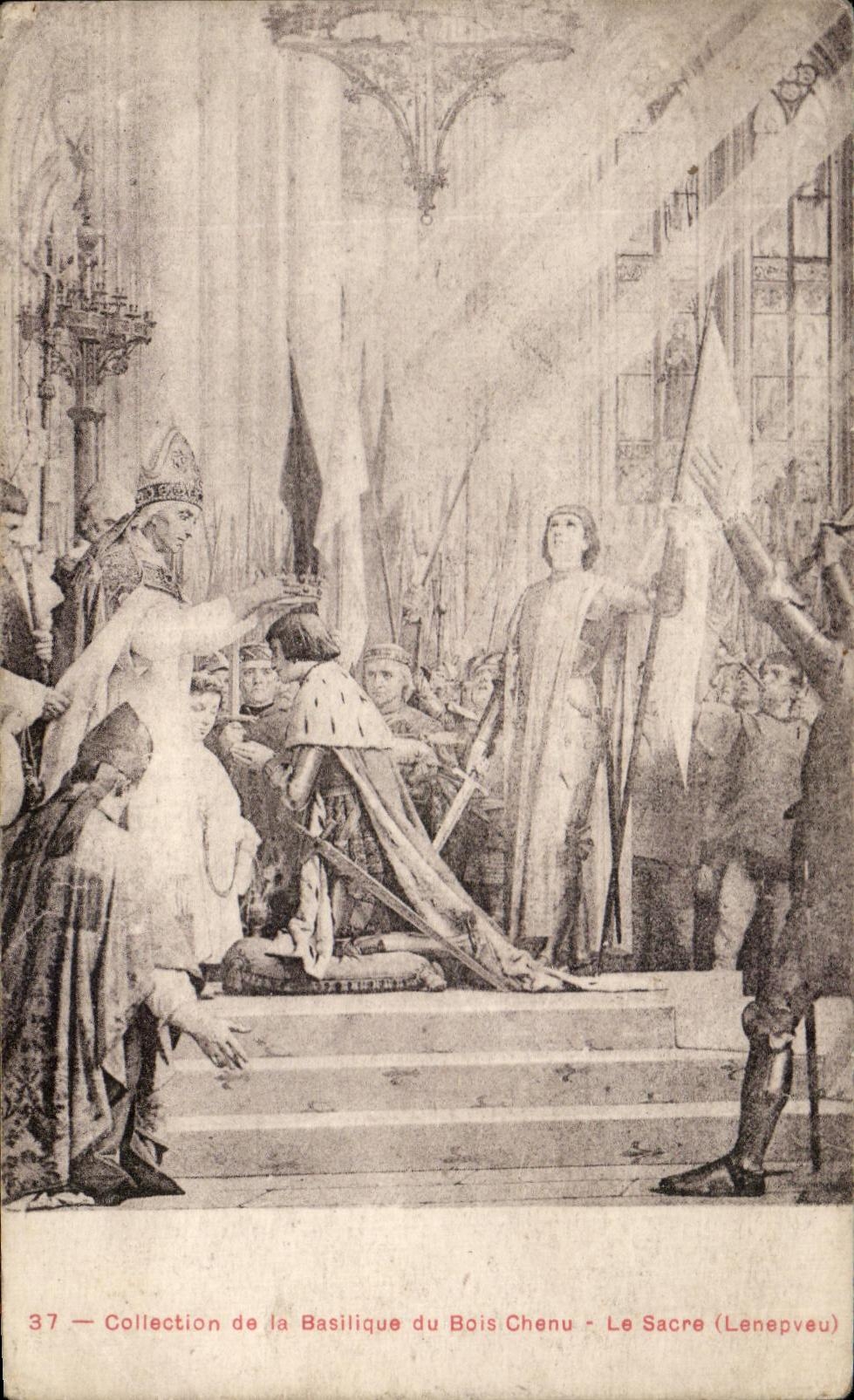 CPA Collection de la Basilique du Bois Chenu Le Sacre Lenepveu Jeanne d'arc