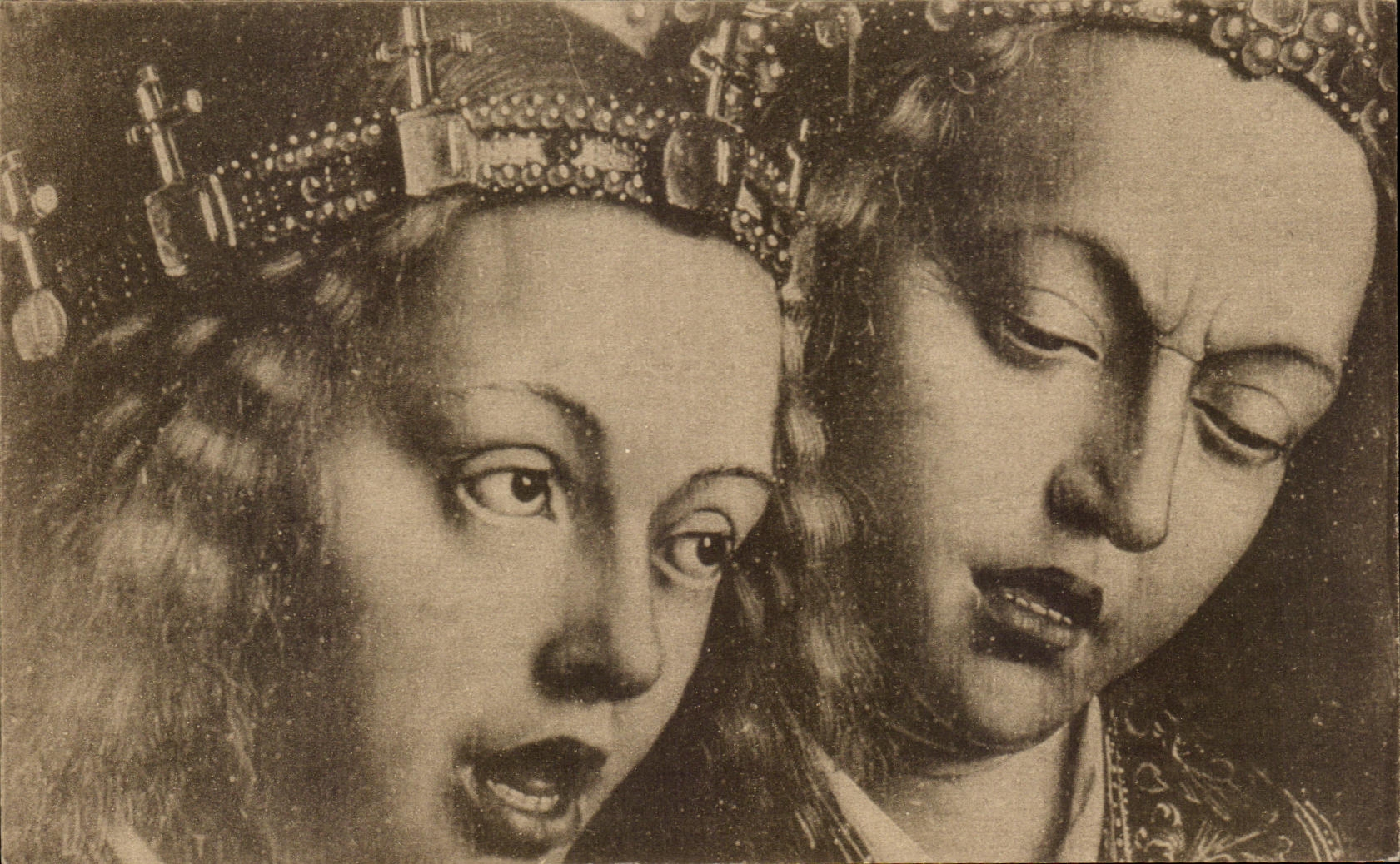 CPA Gand Cathedrale St Bavon Hubert et Jean Van Eyck Retable de l'agneau mystique Les anges chanteurs