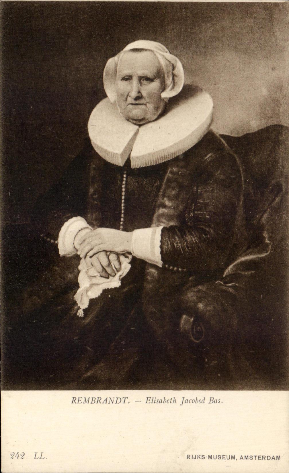 CPA Rembrandt Elisabeth Jacobsd Bas Rijks Museum Amsterdam