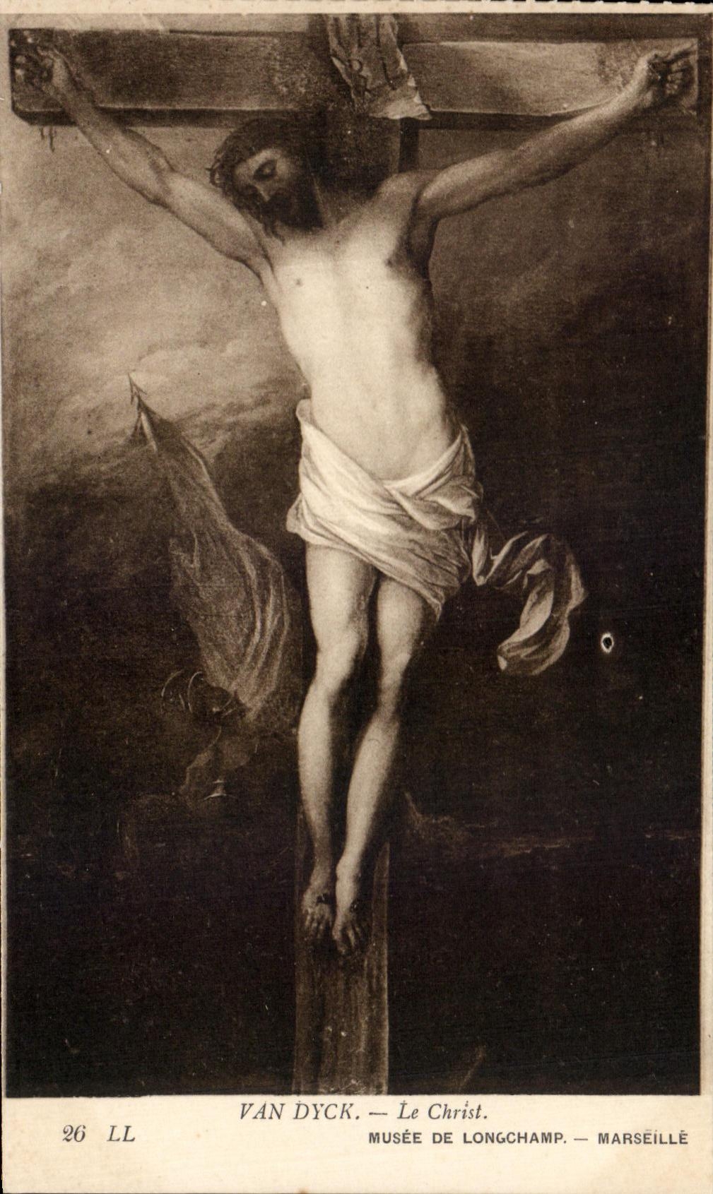 CPA Van Dyck Le Christ Musee de Longchamp Marseille