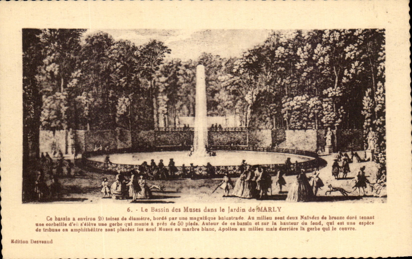 CPA Le Bassin Des Muses Dans Le Jardin De Marly