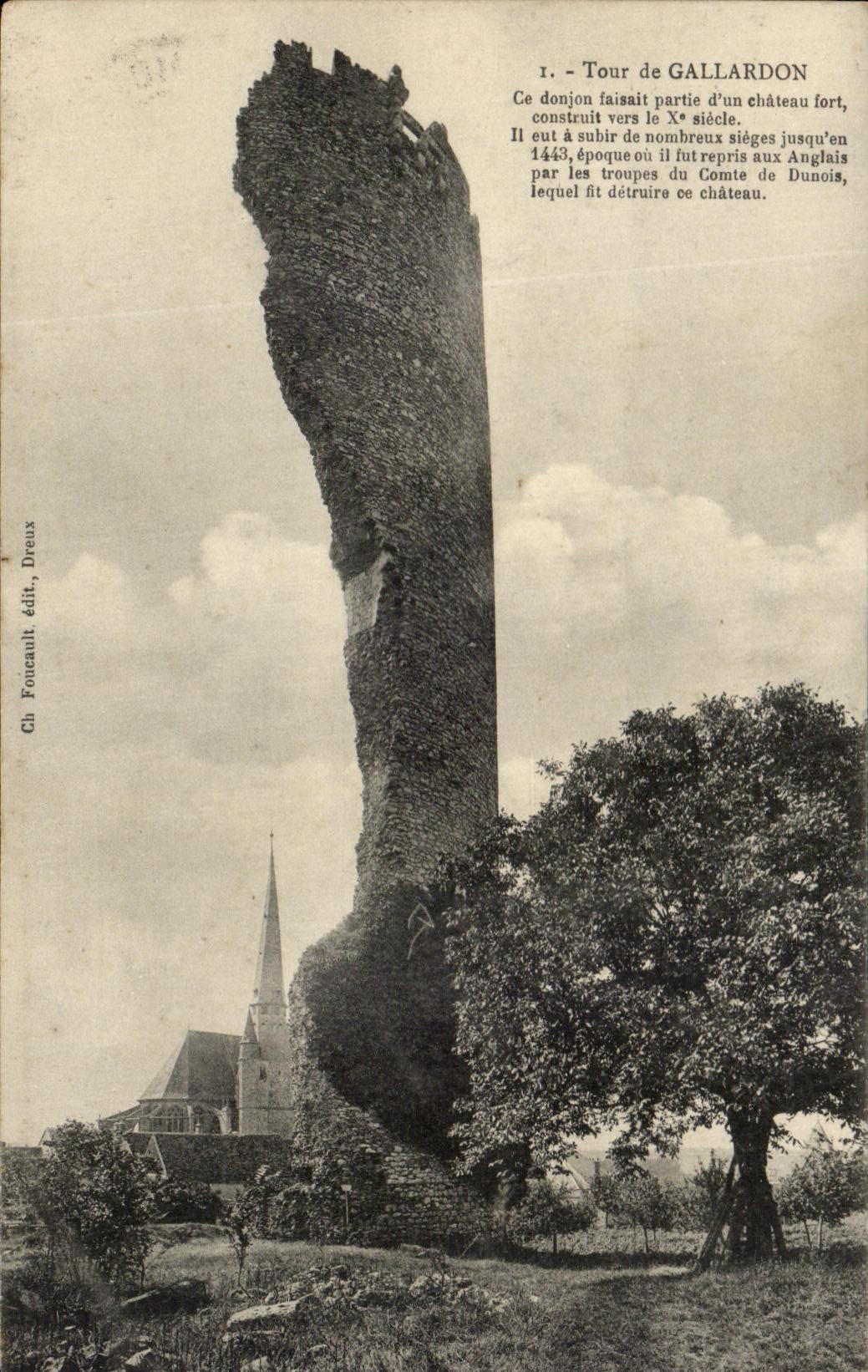 CPA Tour de Gallardon Donjon 