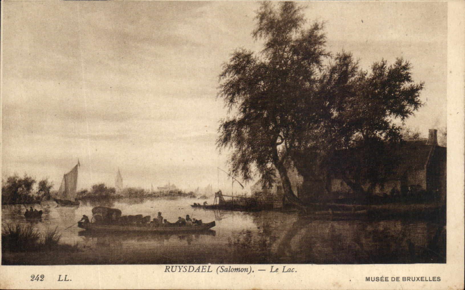 CPA Ruysdael Le Lac Musee de Bruxelles 