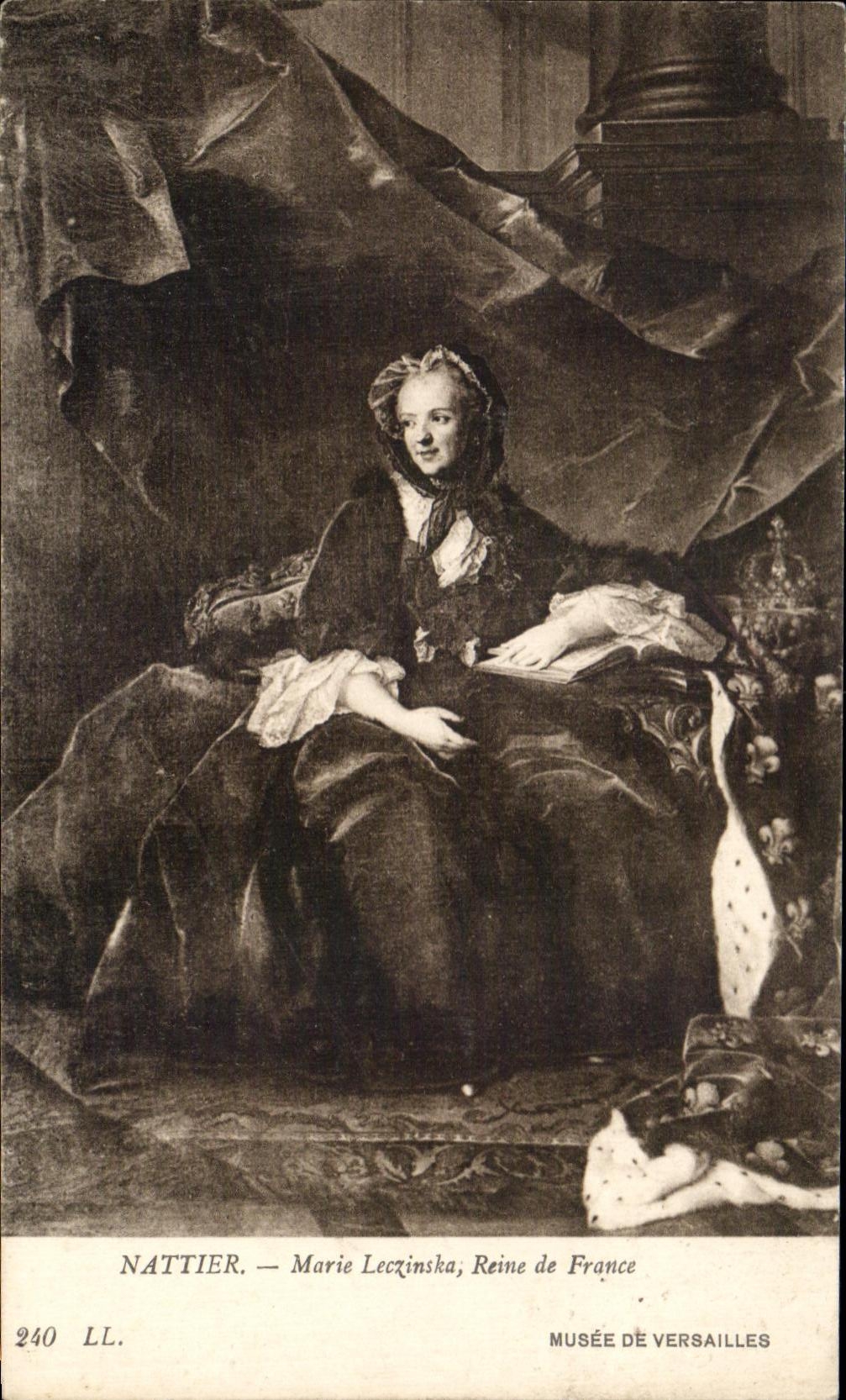 CPA Nattier Marie Leczinska Reine de France Musee de Versailles