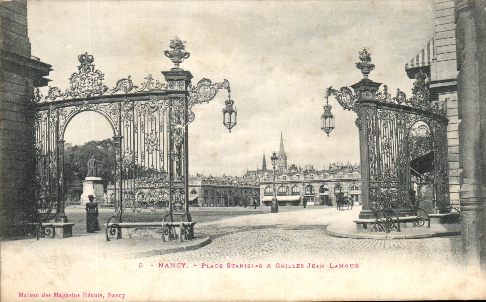 CPA Nancy Place Stanislas A Grilles Jean Lamour