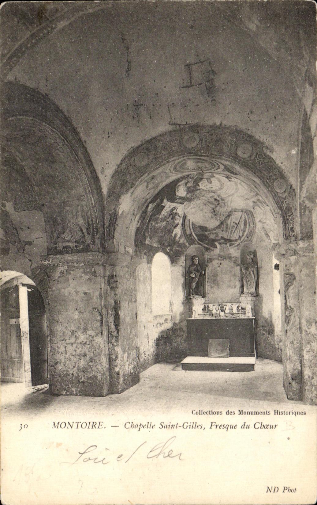 CPA Montoire Chapelle Saint Gilles Fresque du Choeur