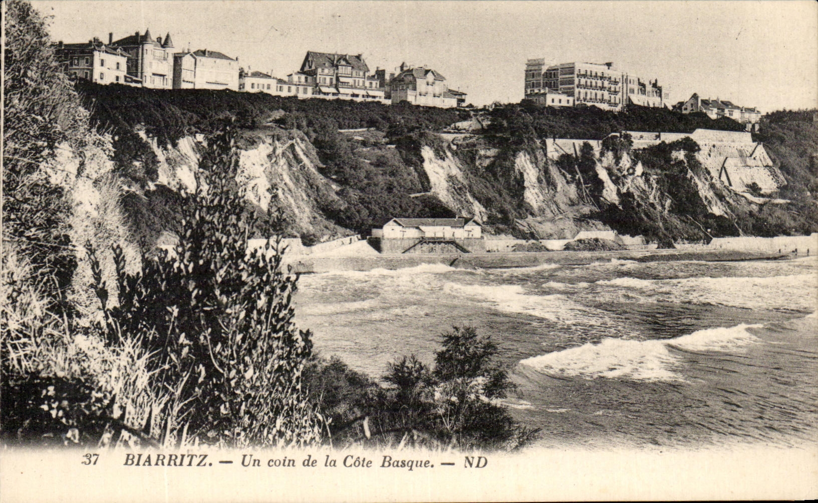 CPA Biarritz Un coin de la Cote Basque