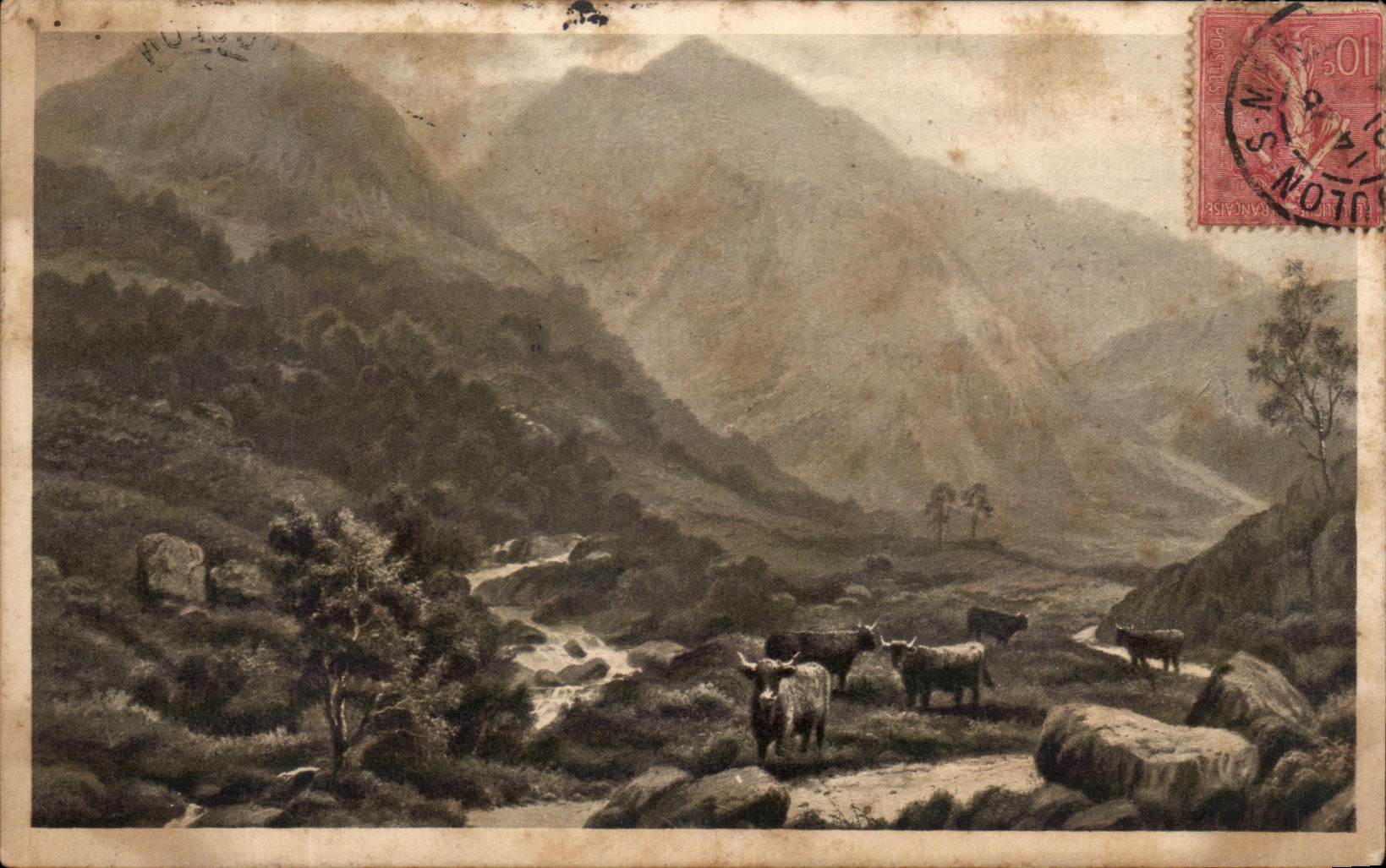 CPA Alpages Vaches 