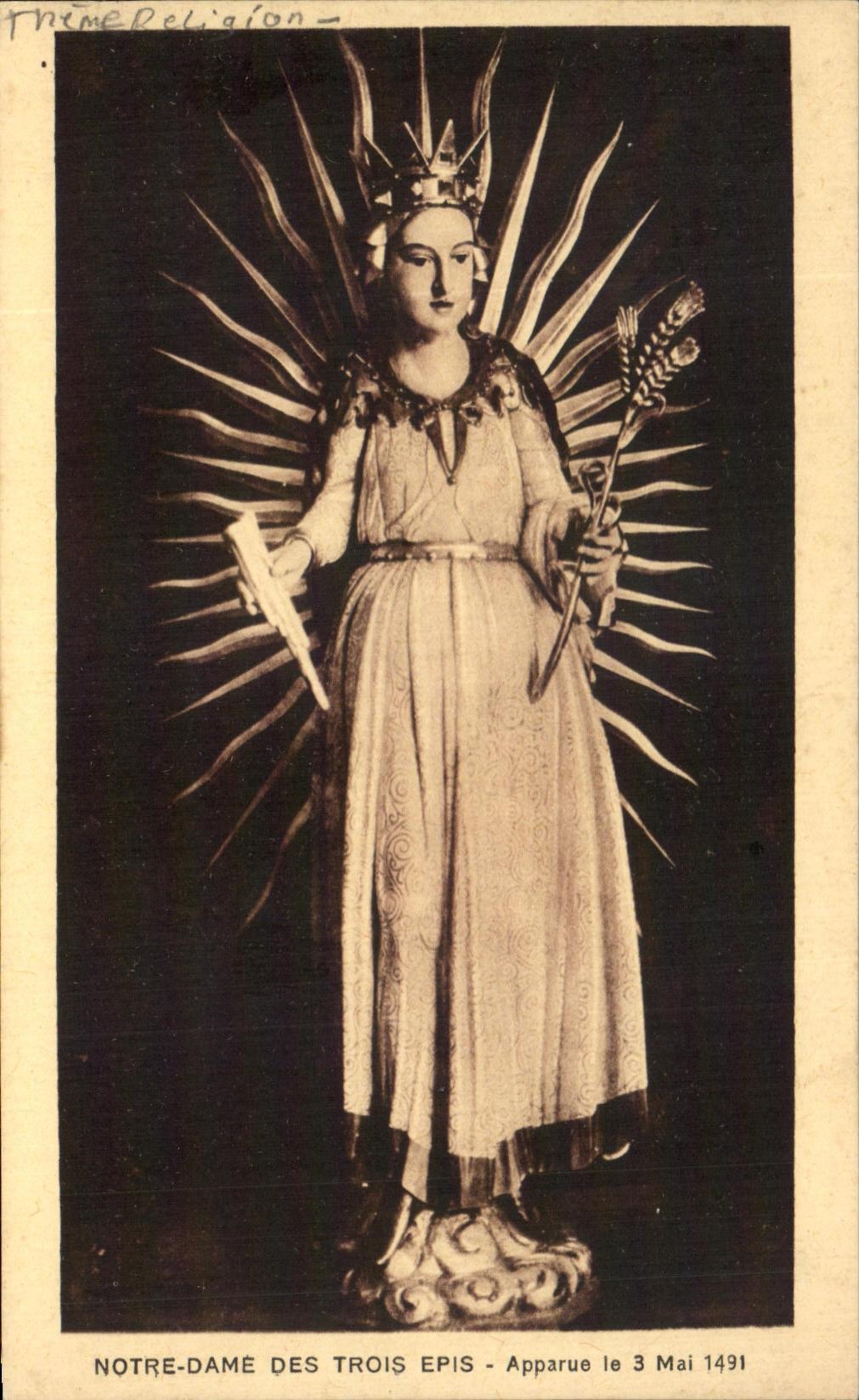 CPA Notre Dame Des Trois Epis Apparue Le 3 mai 1491