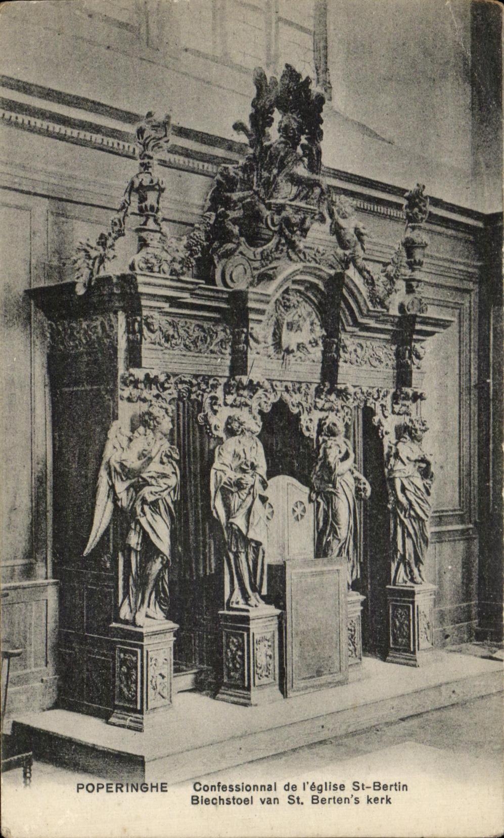CPA Poperinghe Confessionnal de I'eglise St Bertin