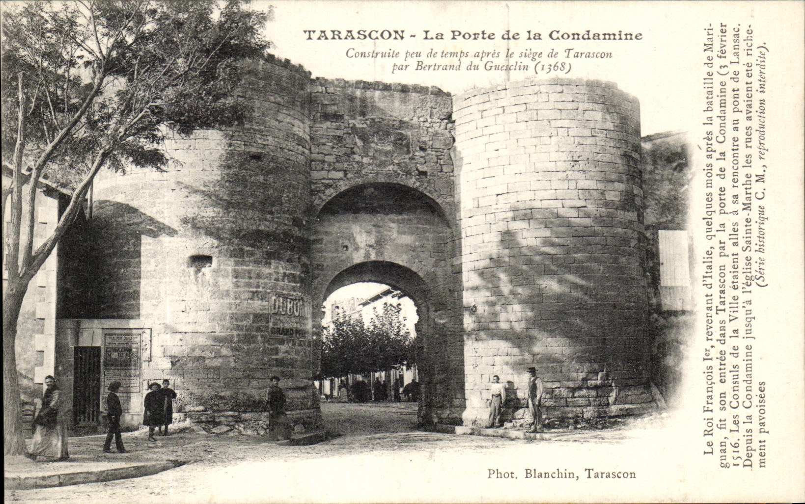 CPA Tarascon La Porte de la Condamine Construite peu de temps apres le siege de Tarascon par Bertrand du Guesclin 1368 