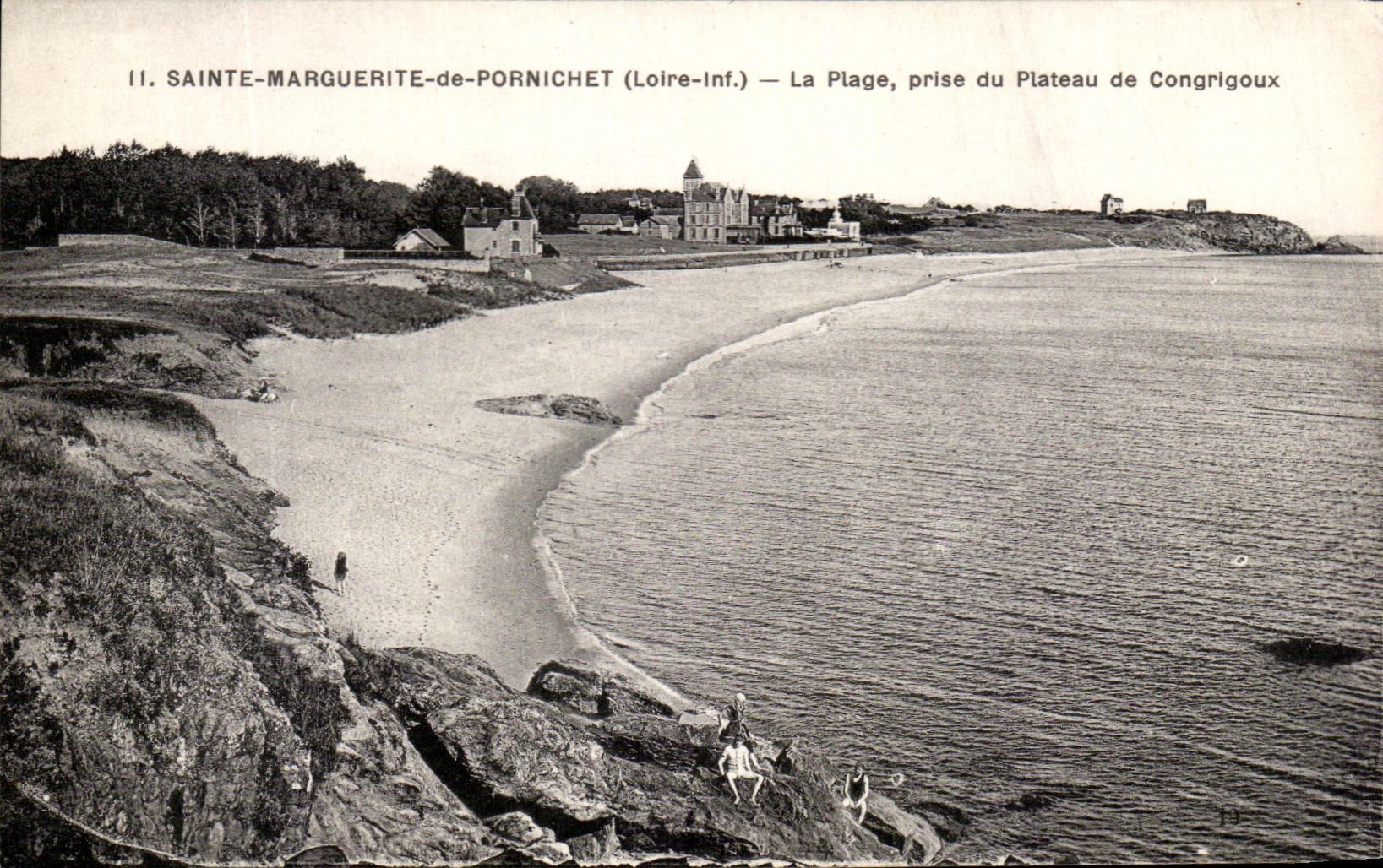 CPA Saint Marguerite De Pornichet La Plage Prise Du Plateau De Congrigoux